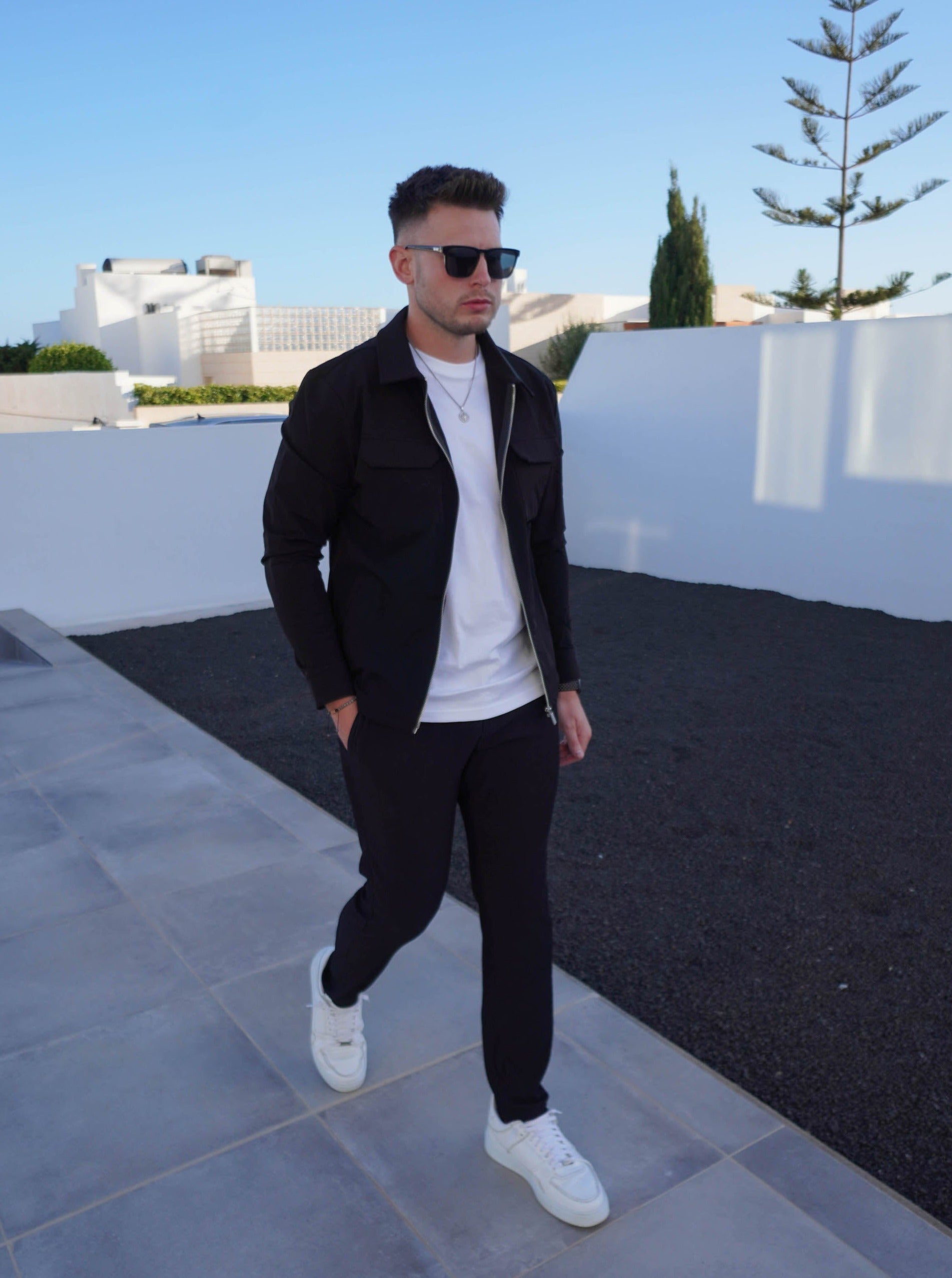 Ribbed Trouser In Black