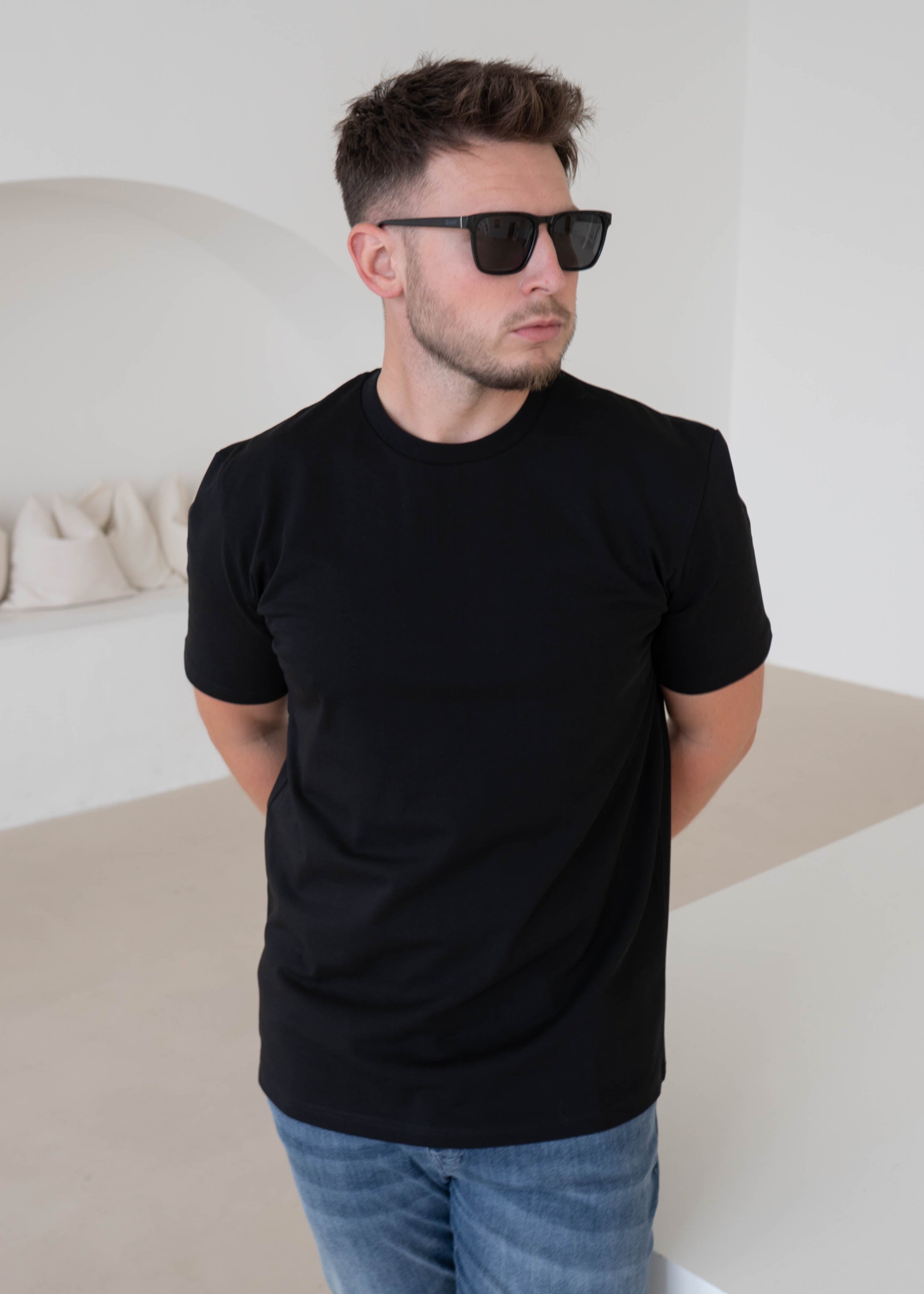 Premium T-Shirt In Jet Black