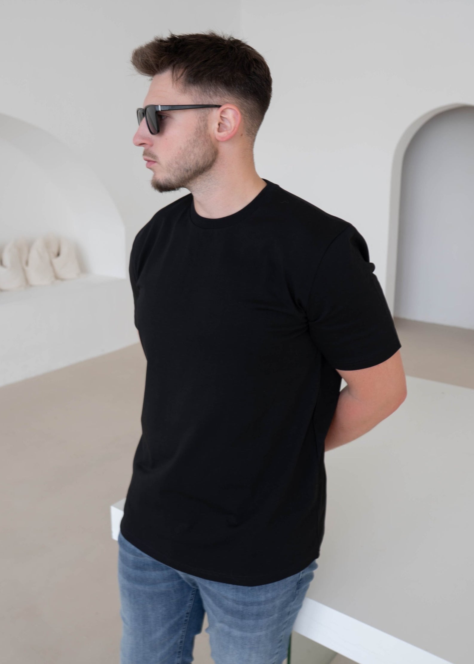 Premium T-Shirt In Jet Black