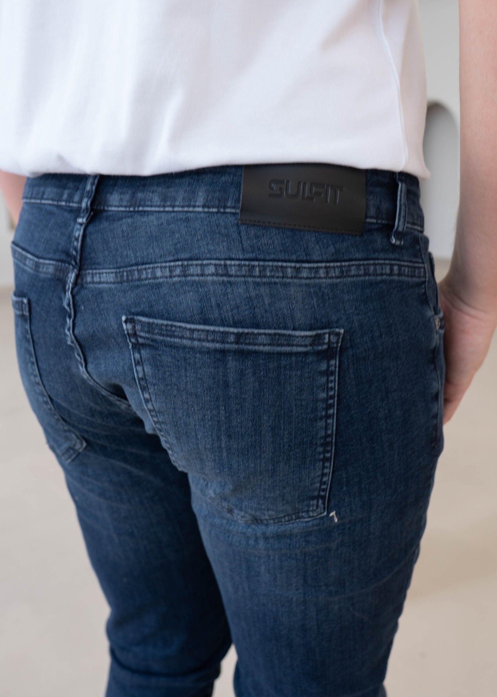 Slim Comfort Jeans In Dark Blue