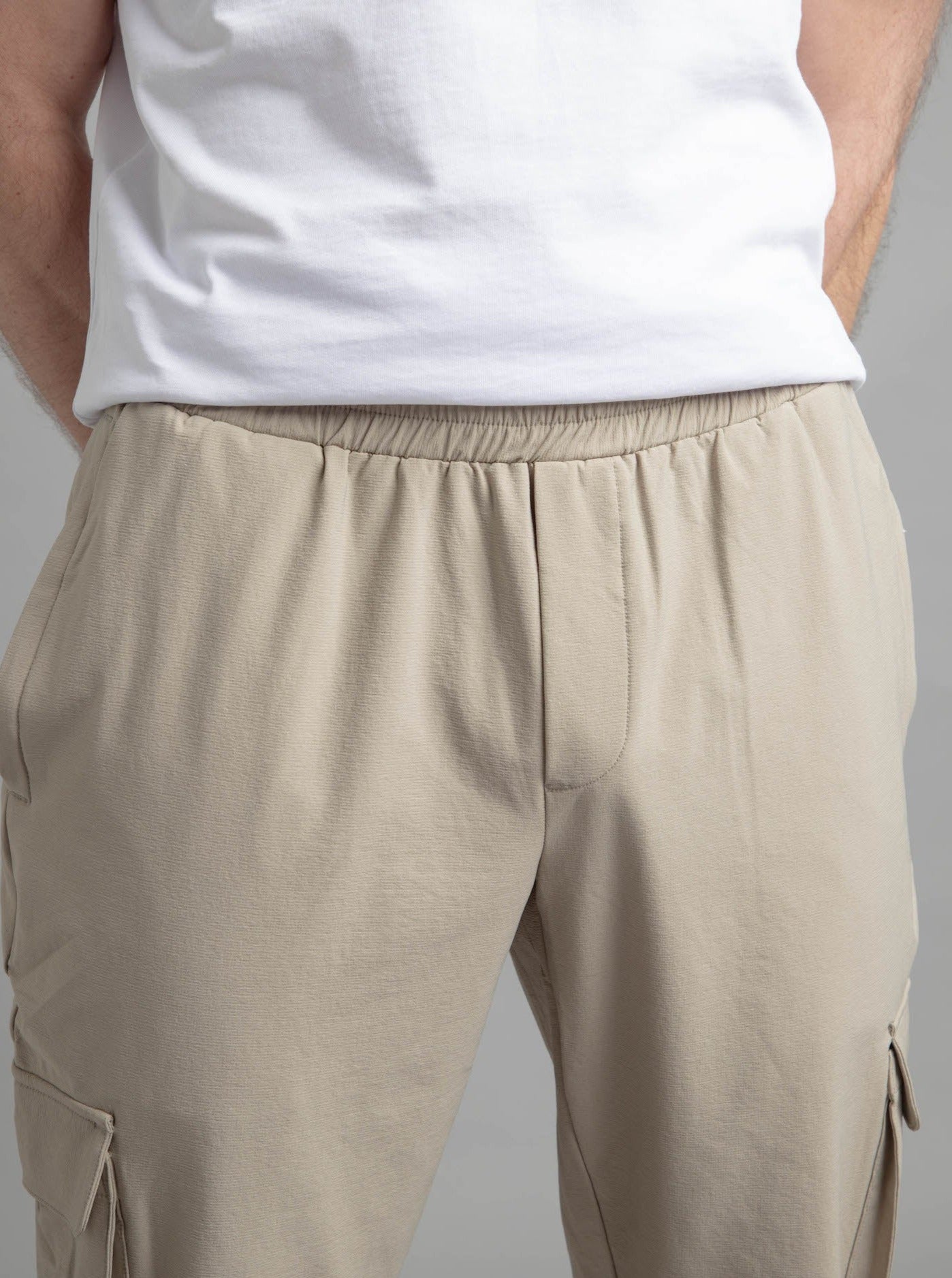 Premium Cargo Pant In Stone