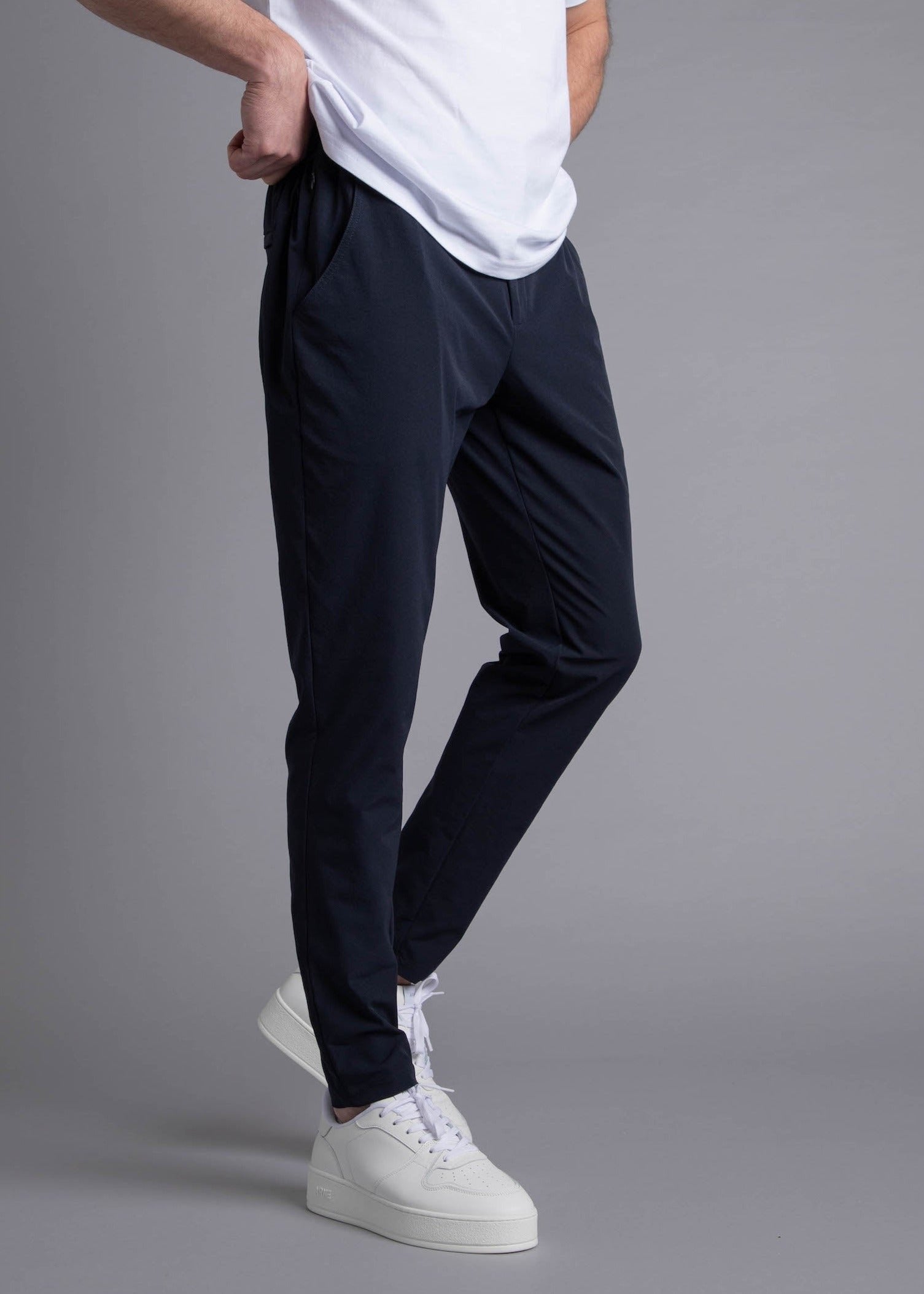 Smart Stretch Trouser In Navy Blue