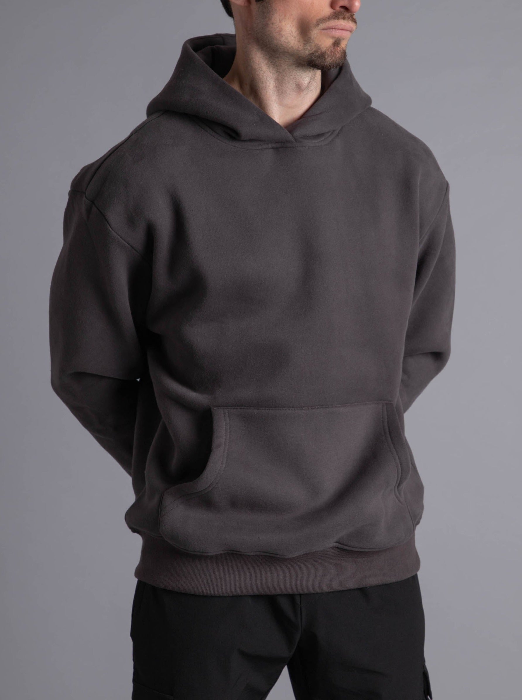 Premium Relaxed Hoodie In Dark Grey – Sulfit Clothing