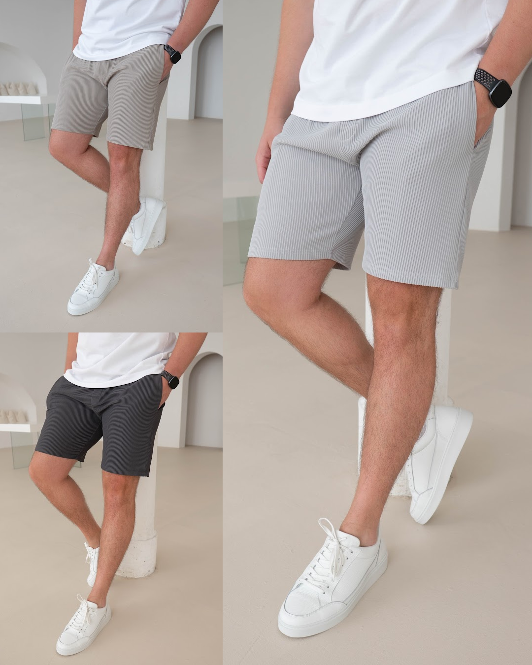 Ribbed Shorts Mixed Colour 3 Pack