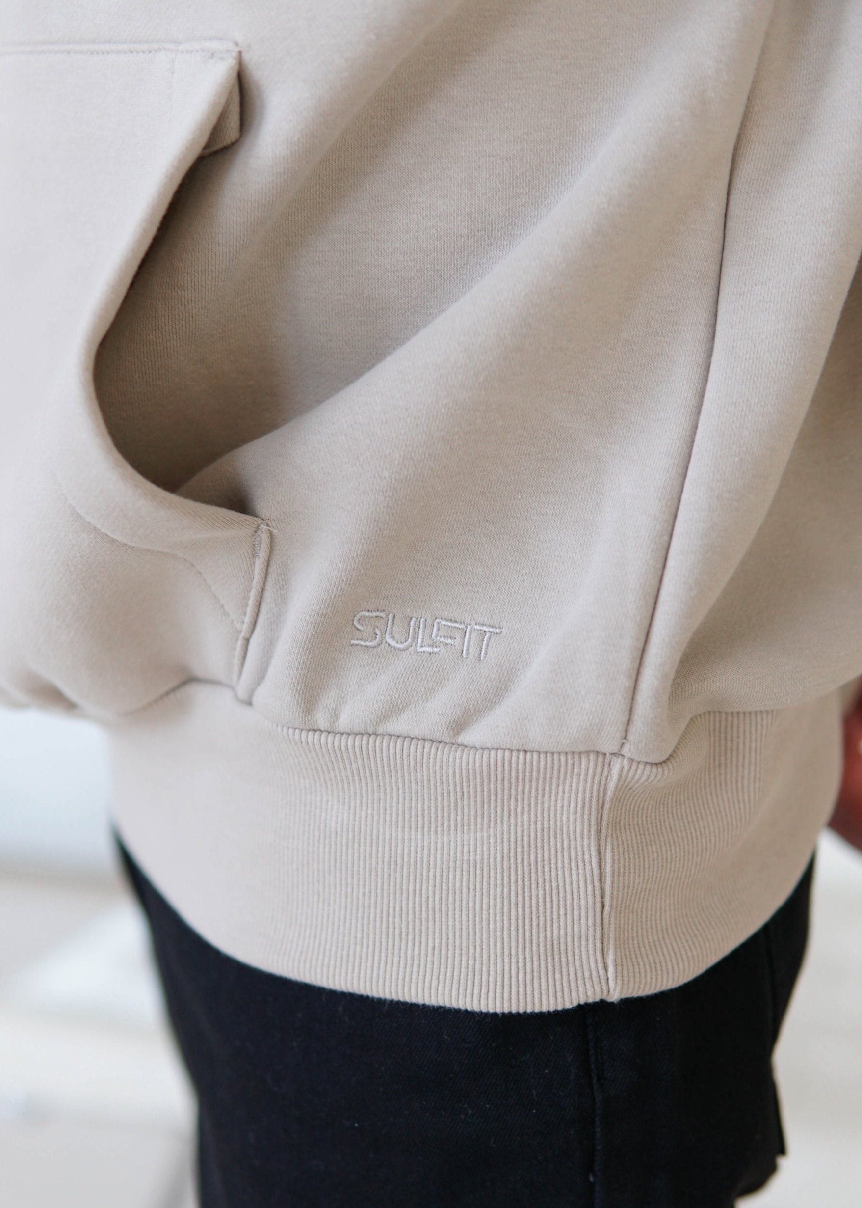 Premium Relaxed Hoodie In Stone