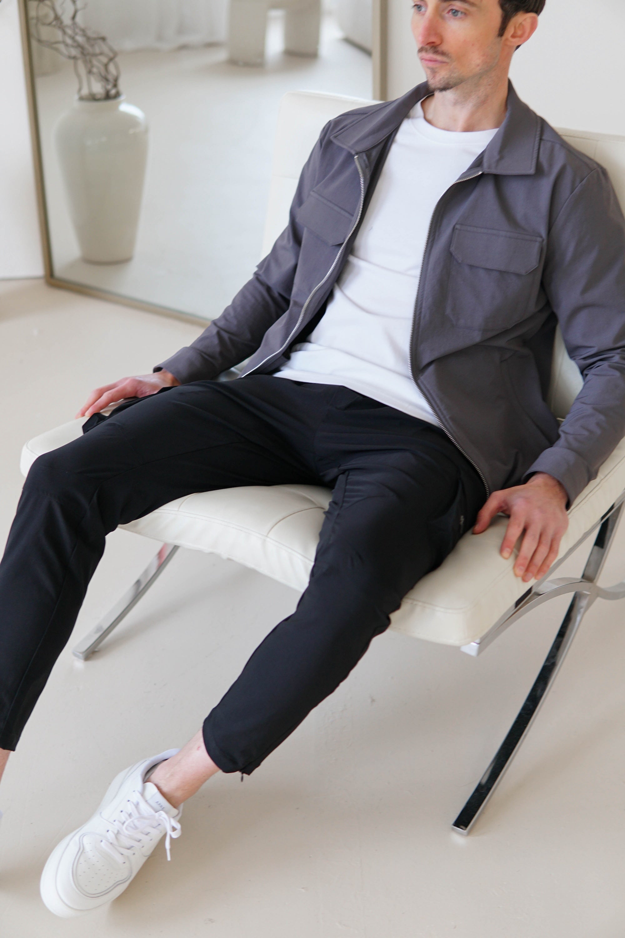 Tech Stretch Cargo Pant In Black