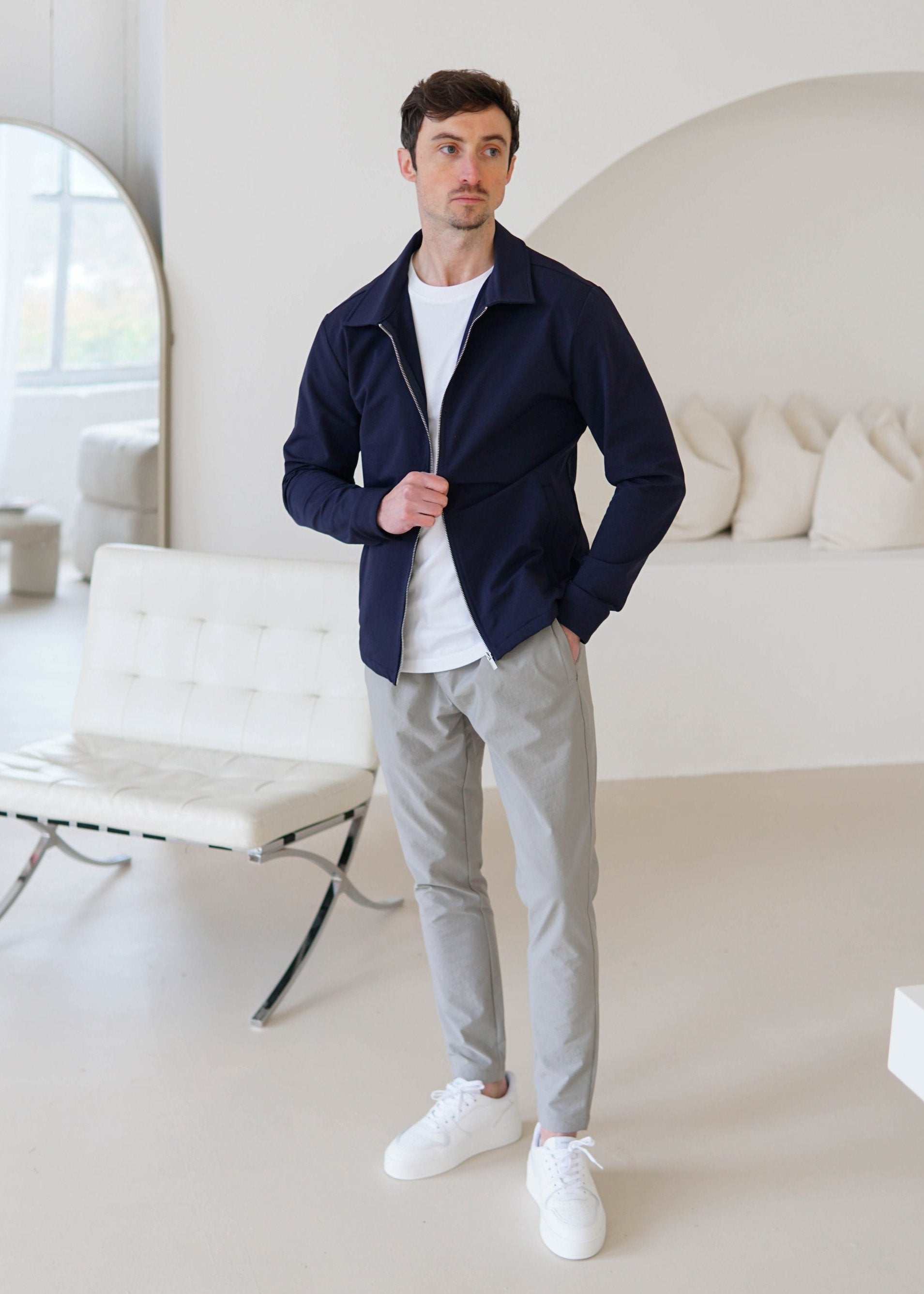 Smart Stretch Jacket In Navy