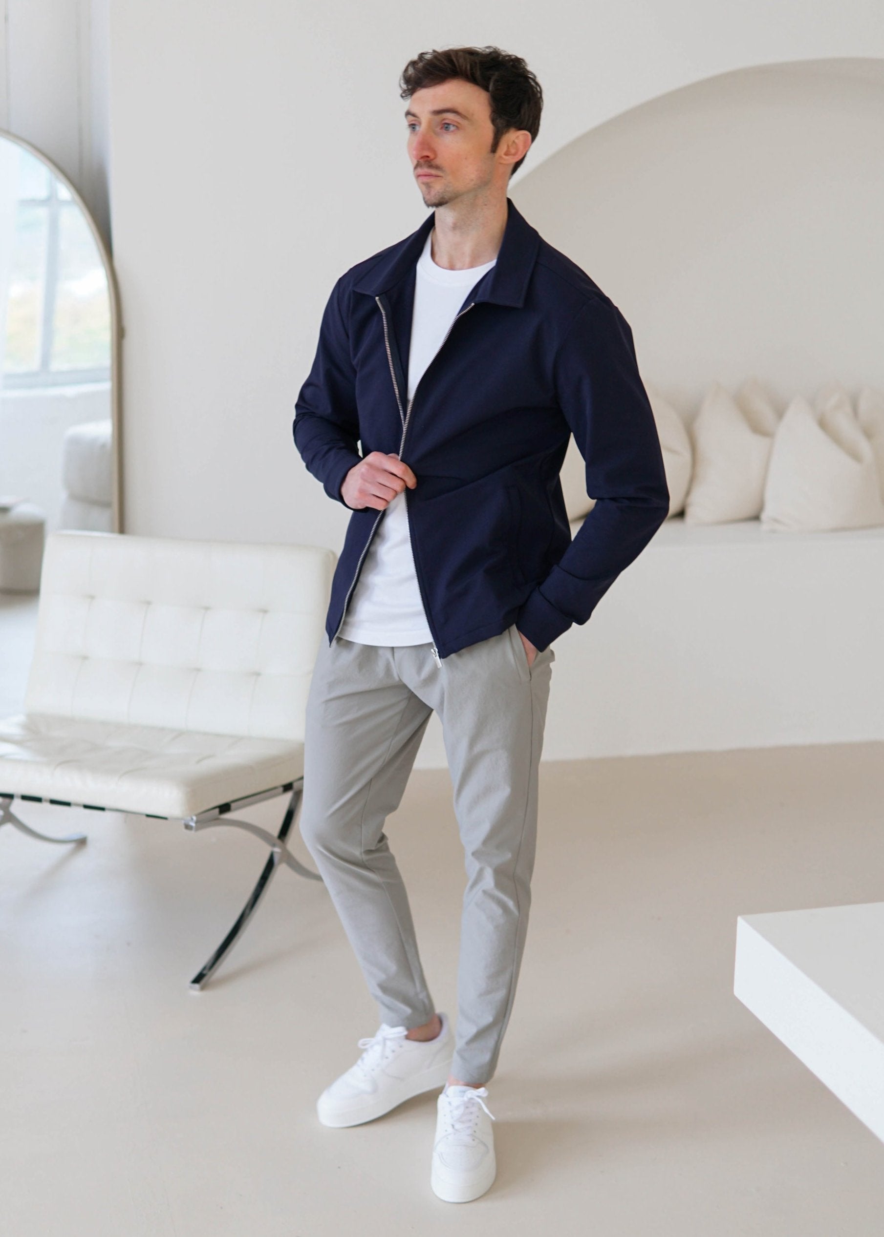 Smart Stretch Jacket In Navy