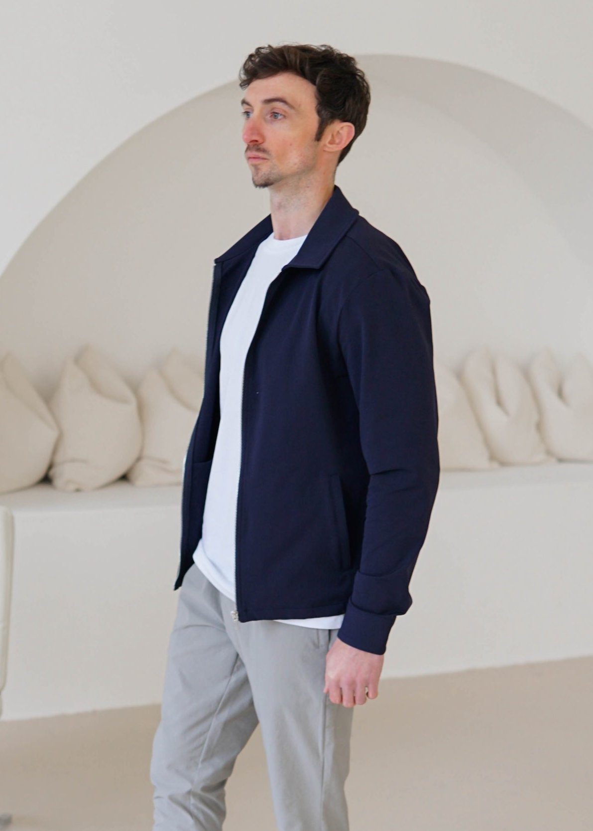 Smart Stretch Jacket In Navy