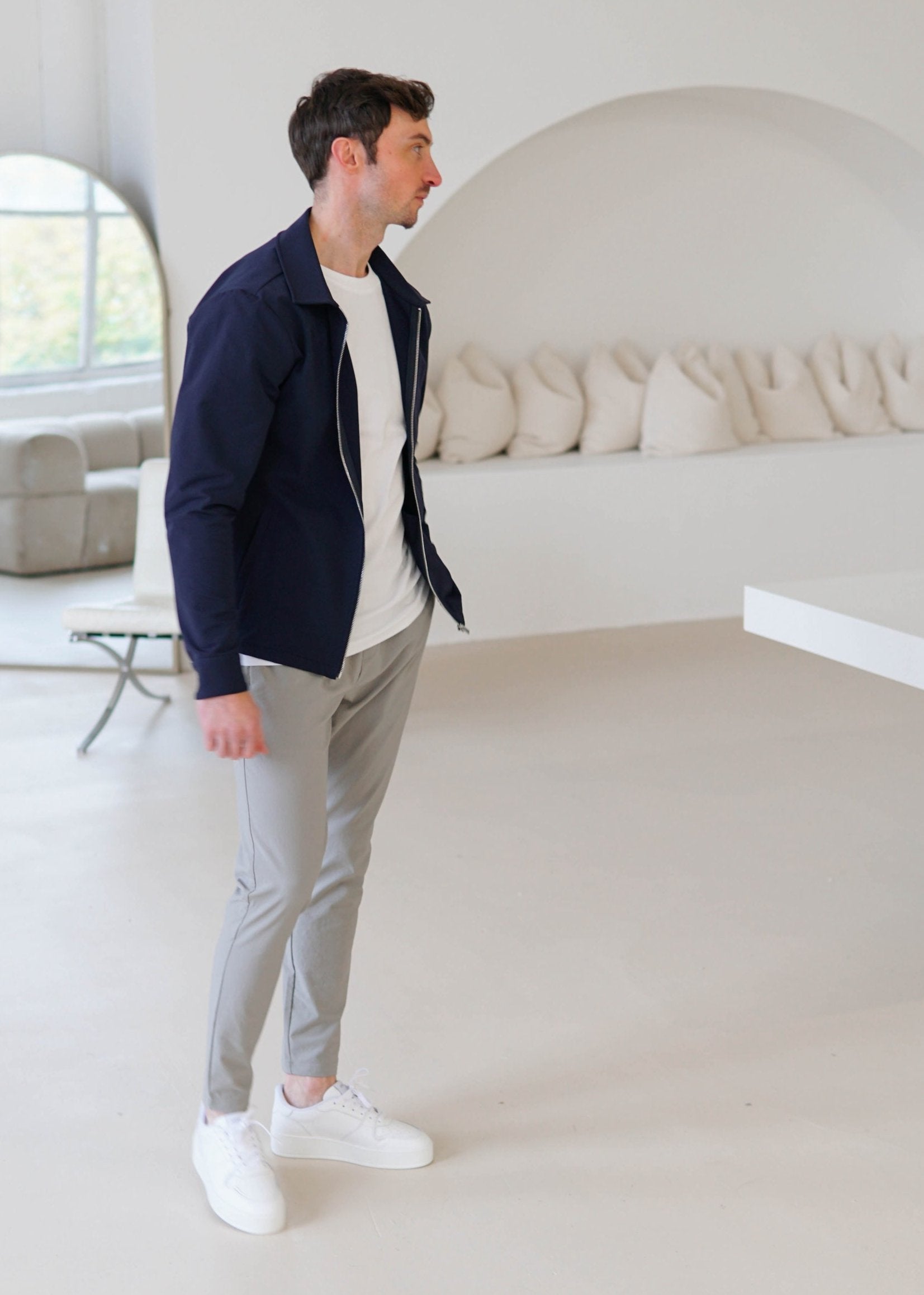 Smart Stretch Jacket In Navy