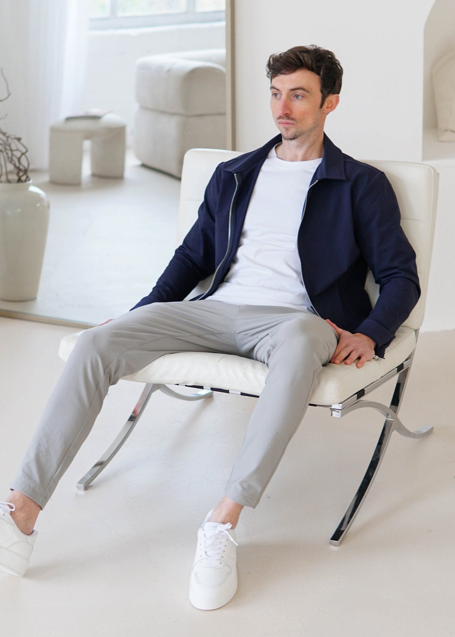 Smart Stretch Jacket In Navy