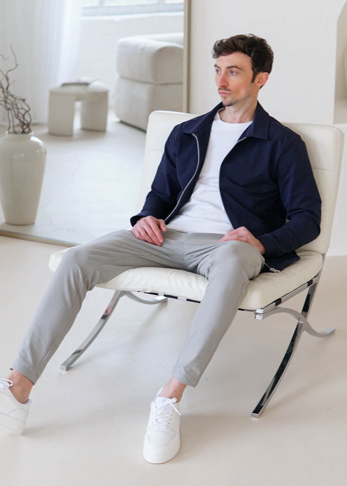 Smart Stretch Jacket In Navy