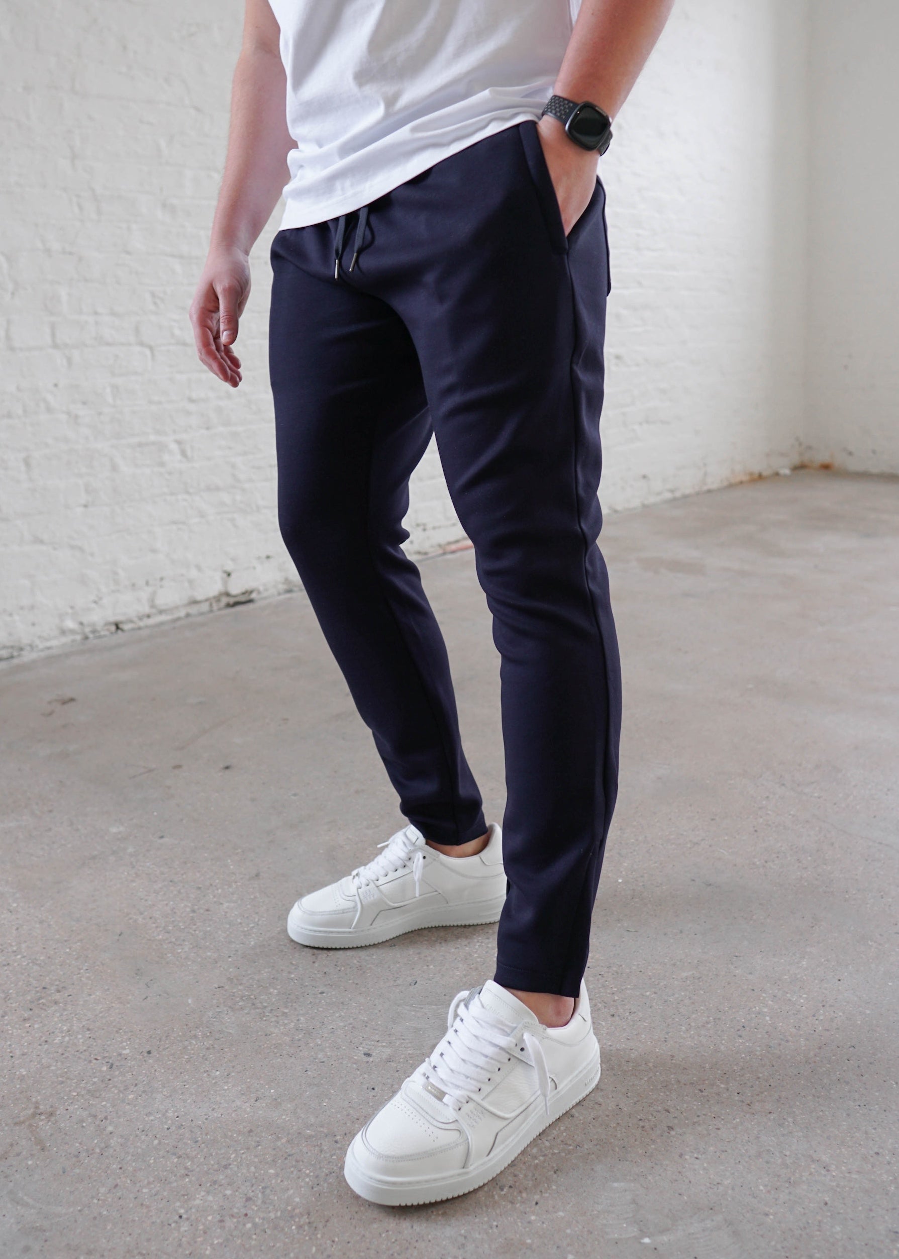 Luxe Aura Joggers In Navy