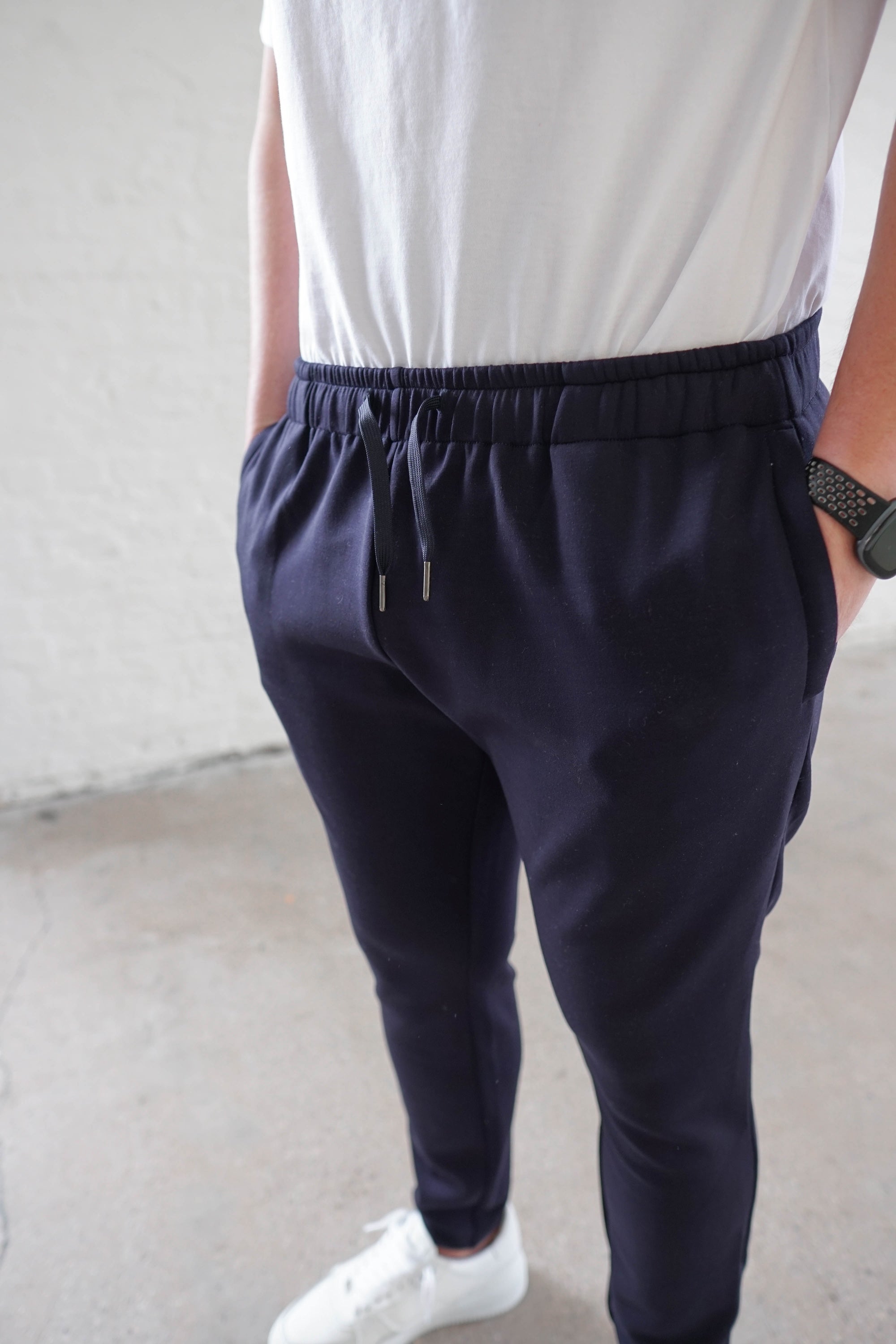 Luxe Aura Joggers In Navy