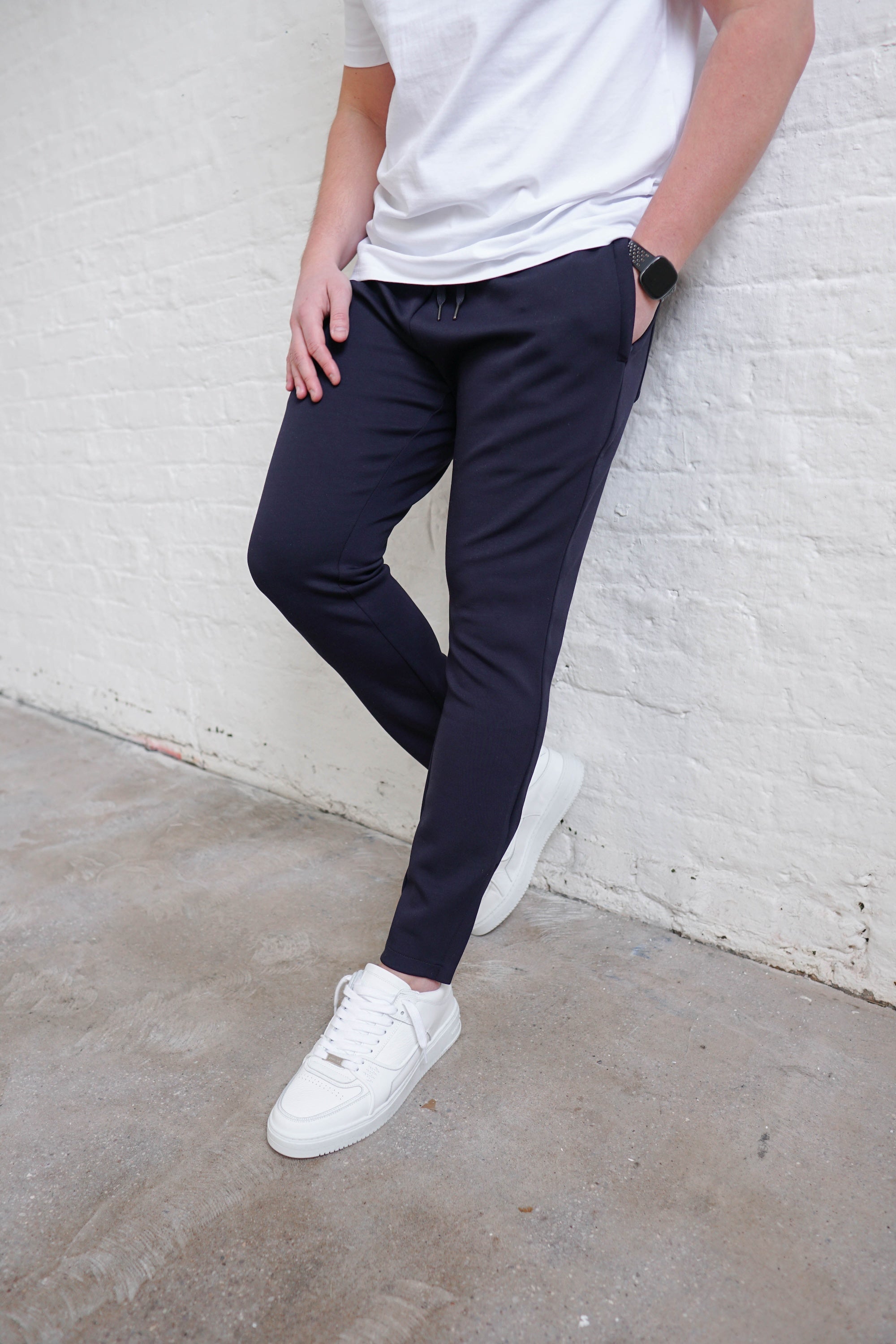 Luxe Aura Joggers In Navy