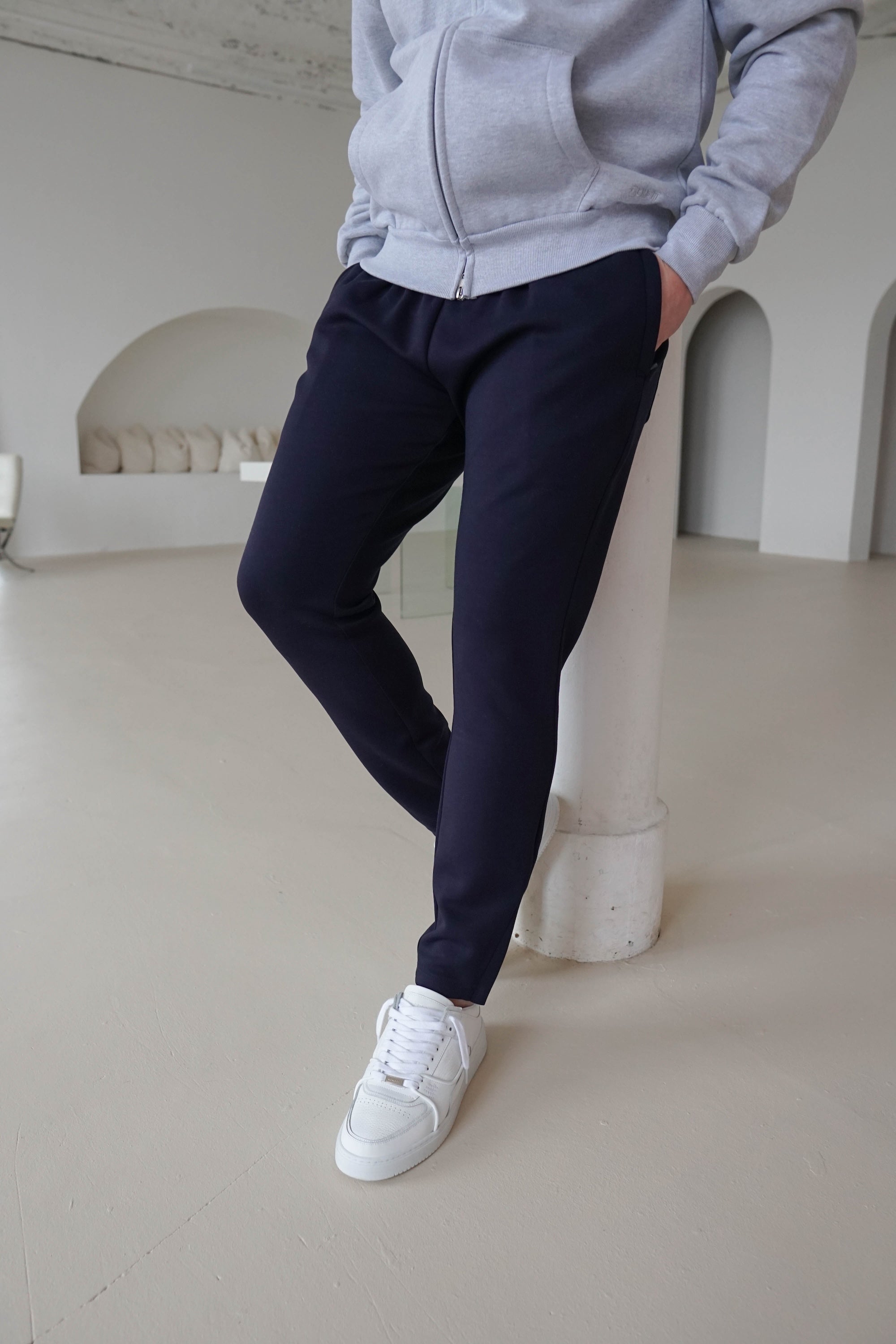 Luxe Aura Joggers In Navy