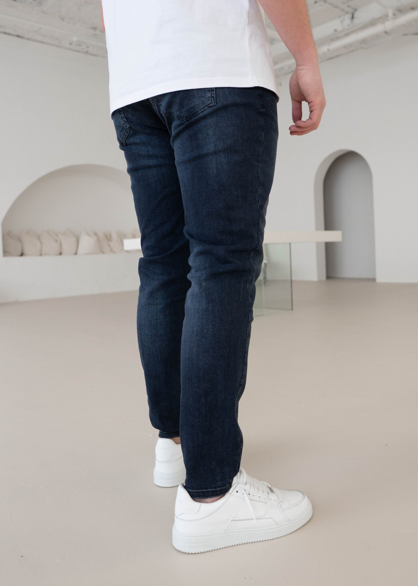 Slim Comfort Jeans In Midnight Dark Blue