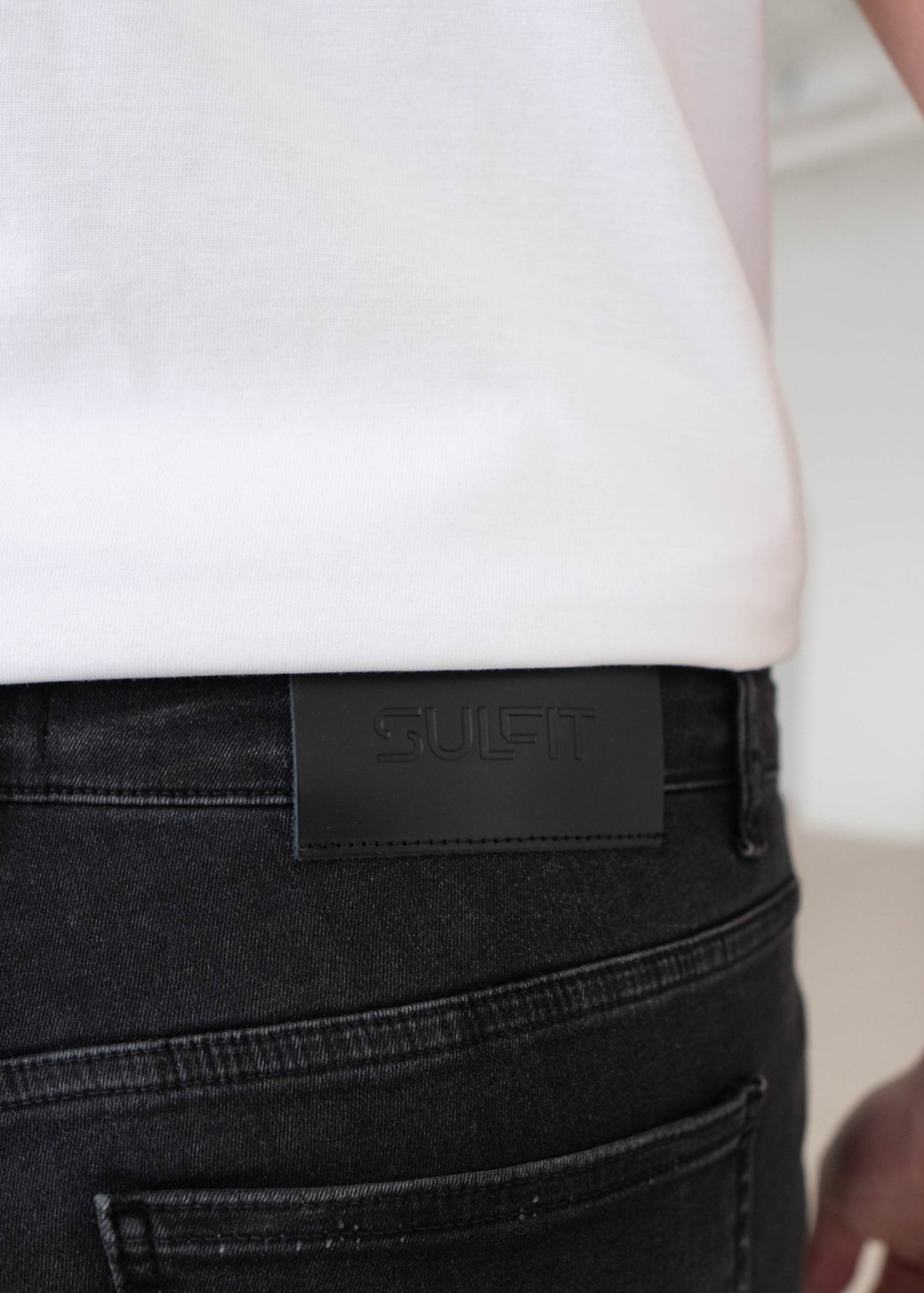 Slim Comfort Jeans In Charcoal