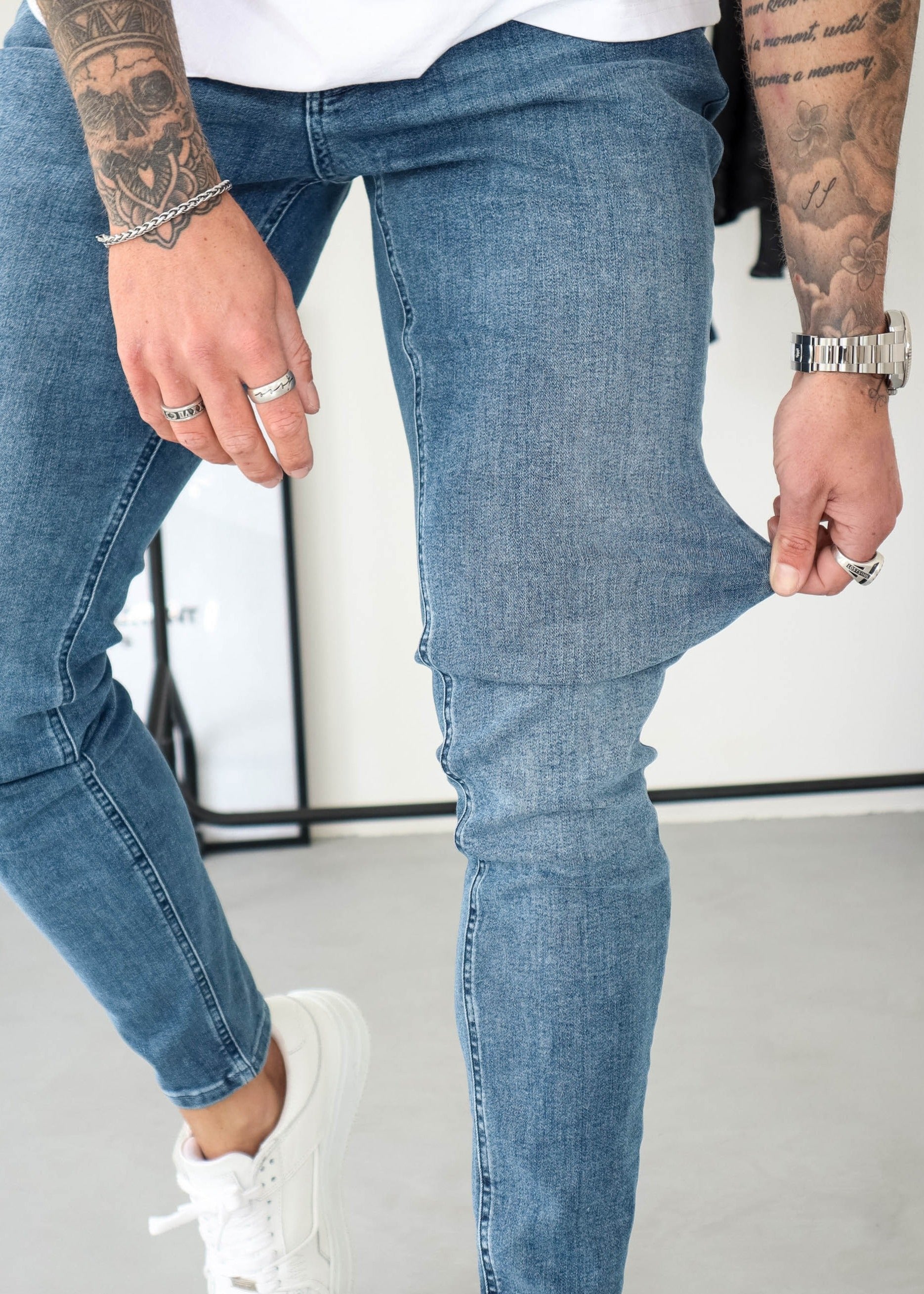 Slim Comfort Jeans In Light Blue