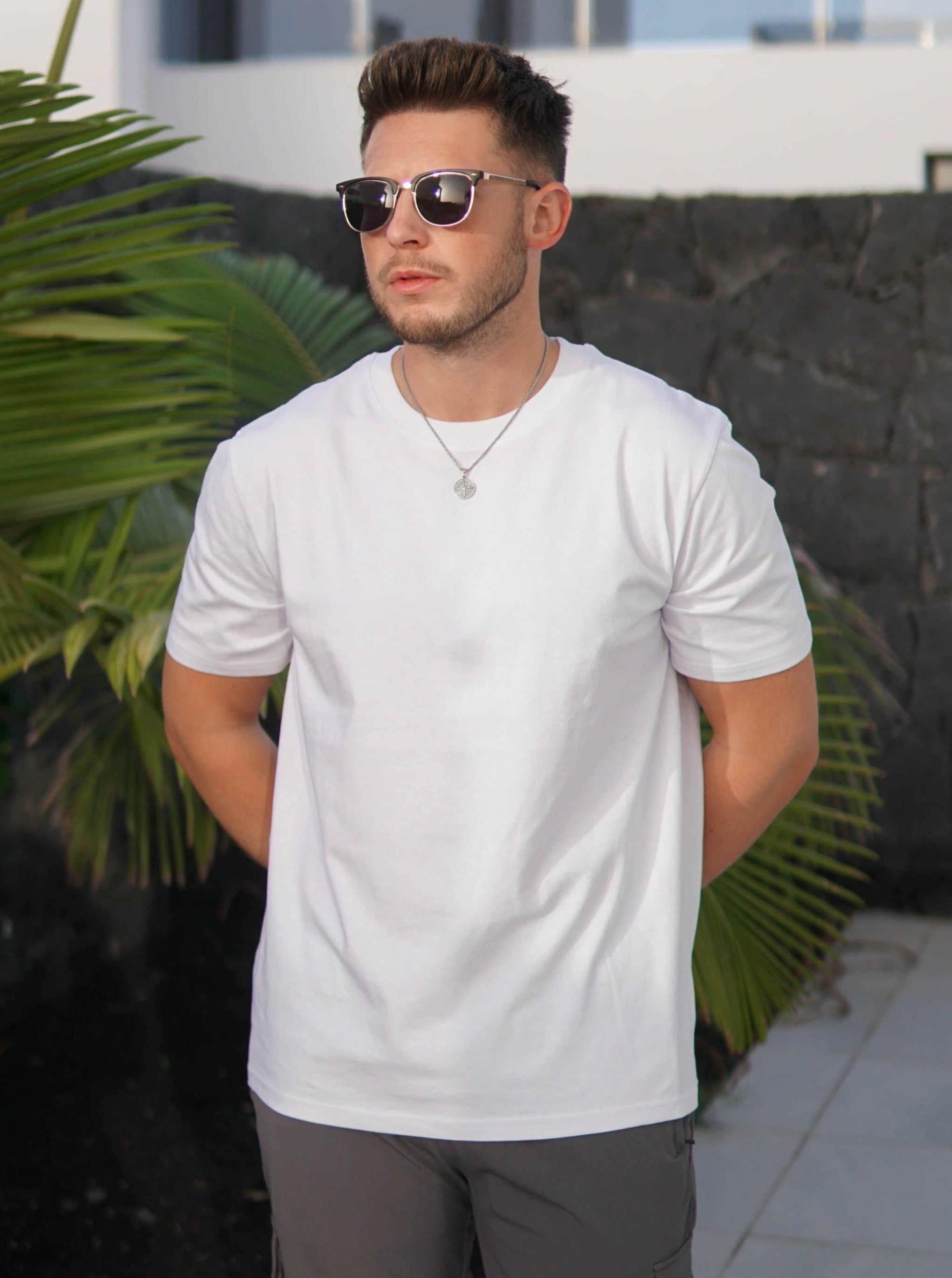 Premium T-Shirt In Ice White