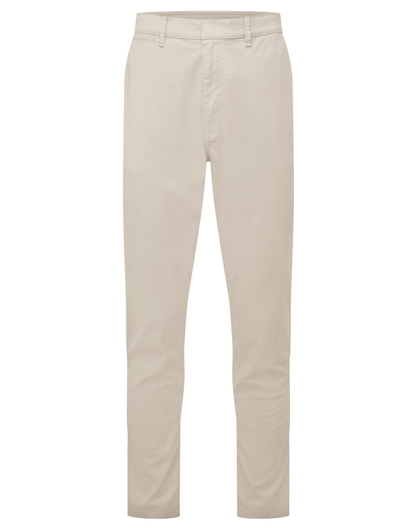 Slim Comfort Chinos In Stone