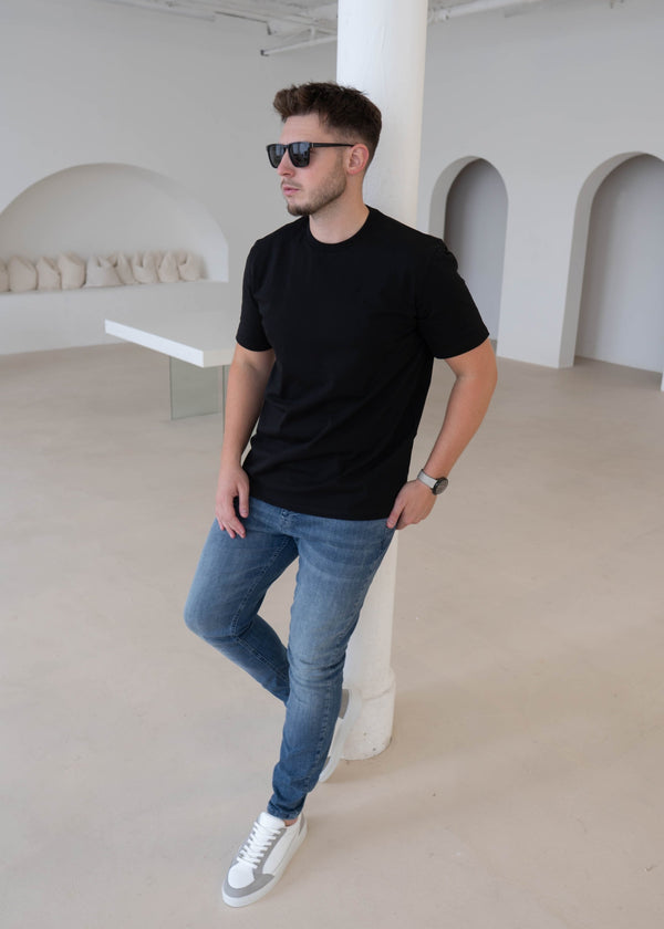 Premium T-Shirt In Jet Black