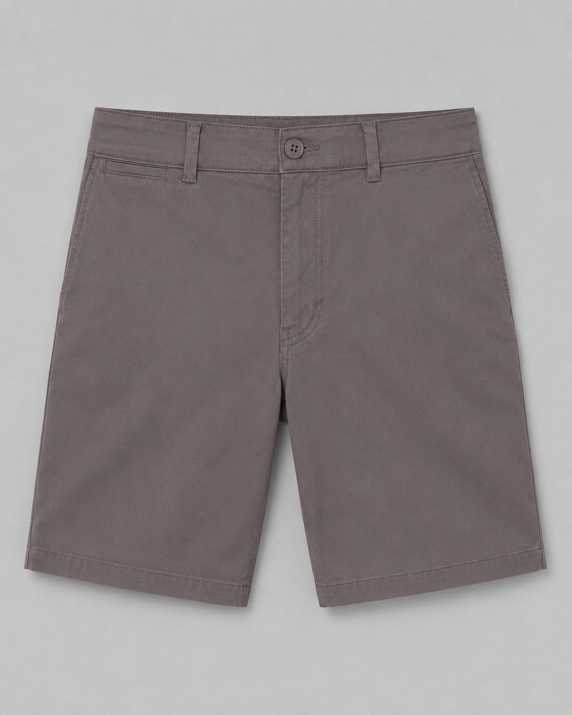Slim Comfort Chino Shorts In Grey