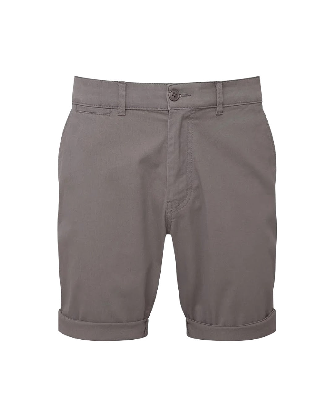 Slim Comfort Chino Shorts In Grey