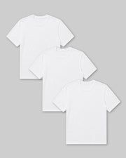 White Premium T-Shirt Bundle - 3 Pack