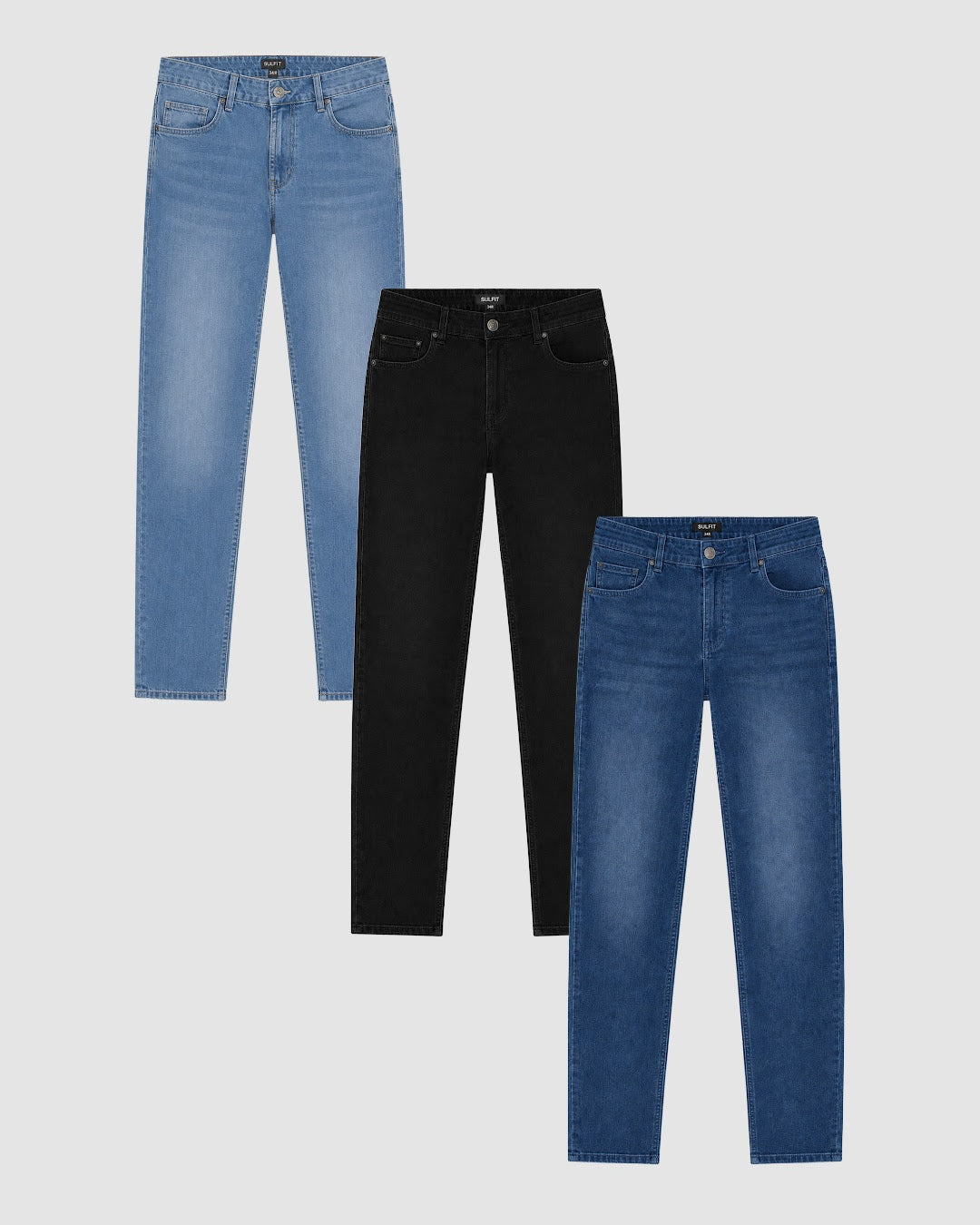 Mixed Slim Comfort Jeans Bundle - 3 Pairs