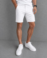 Slim Comfort Chino Shorts In White