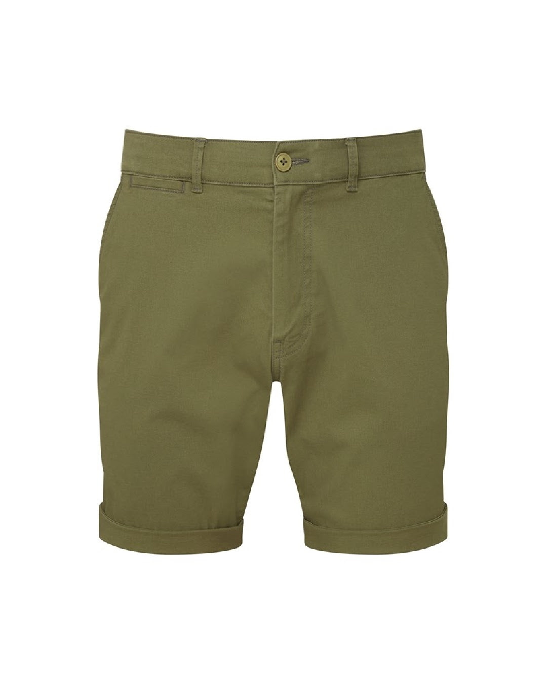 Slim Comfort Chino Shorts In Olive