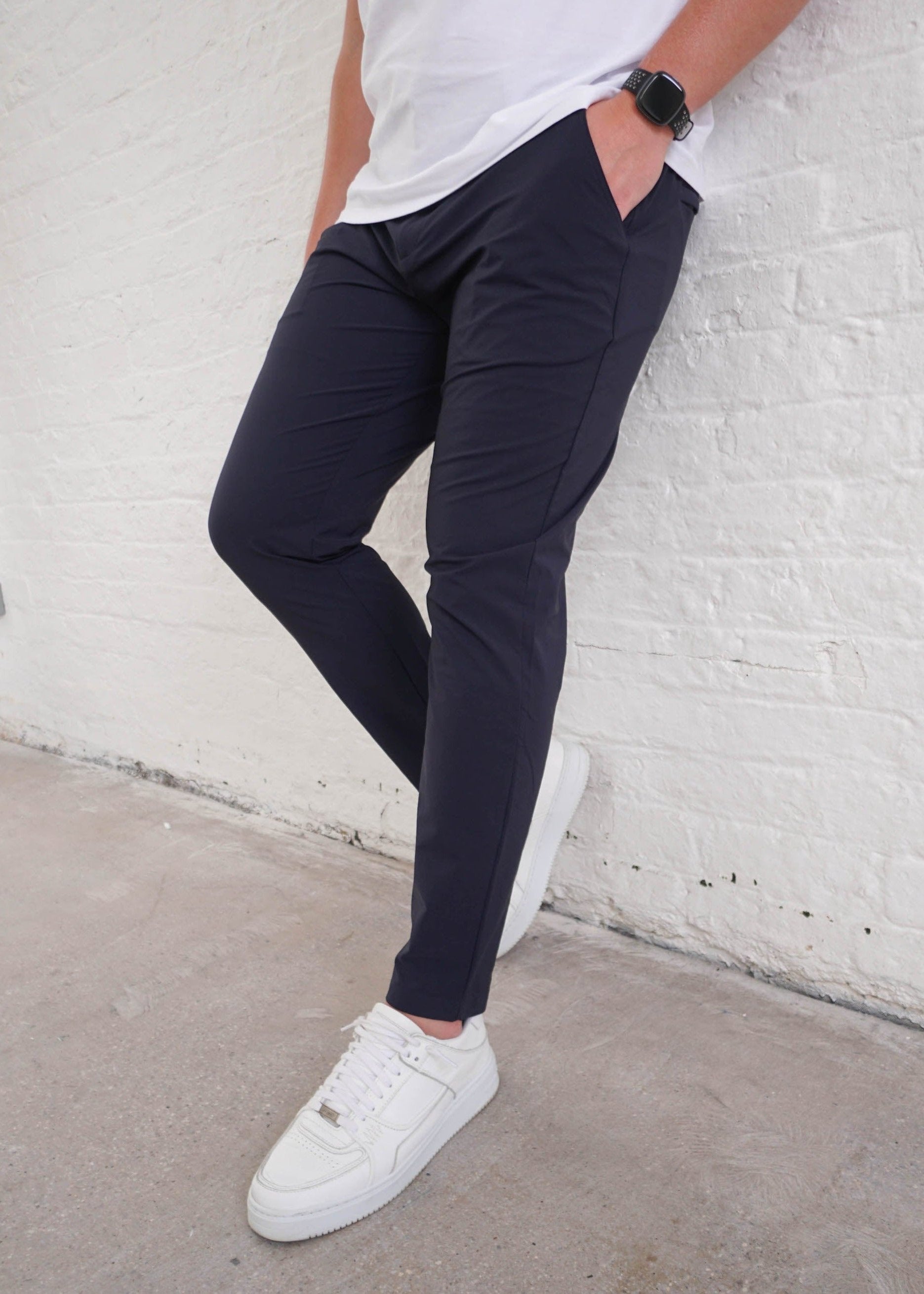 Smart Stretch Trouser In Navy Blue