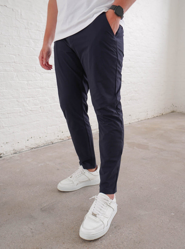 Smart Stretch Trouser In Navy Blue