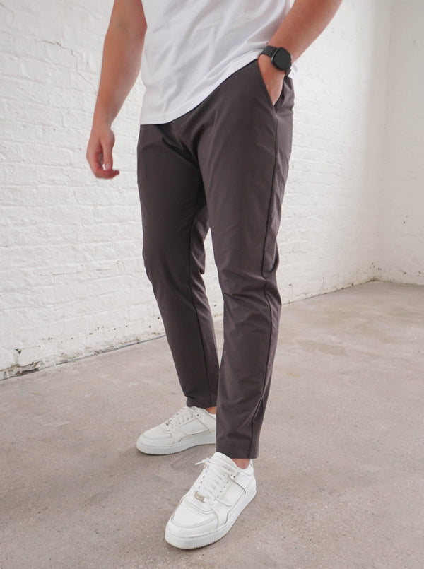 Smart Stretch Trouser In Charcoal