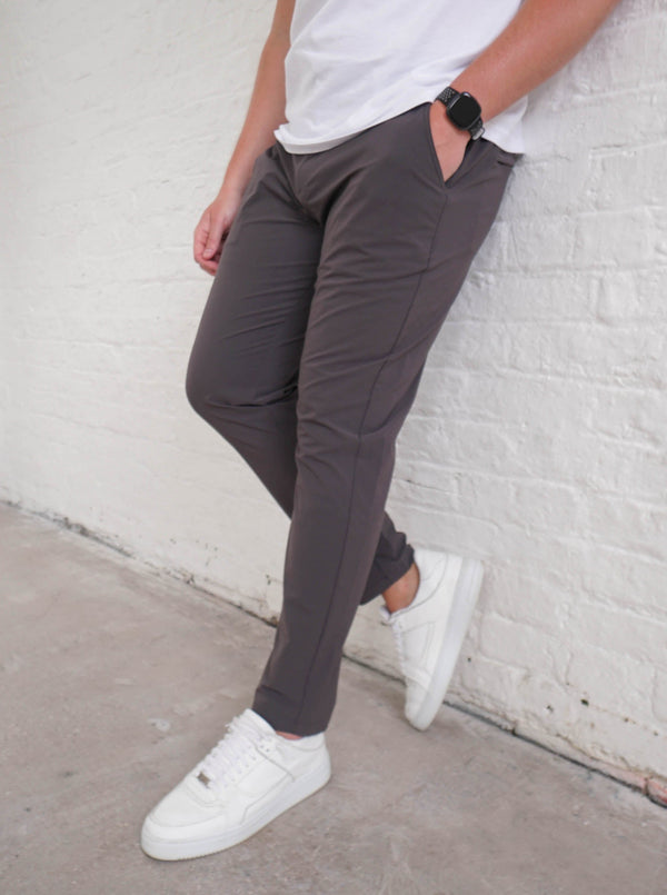 Smart Stretch Trouser In Charcoal