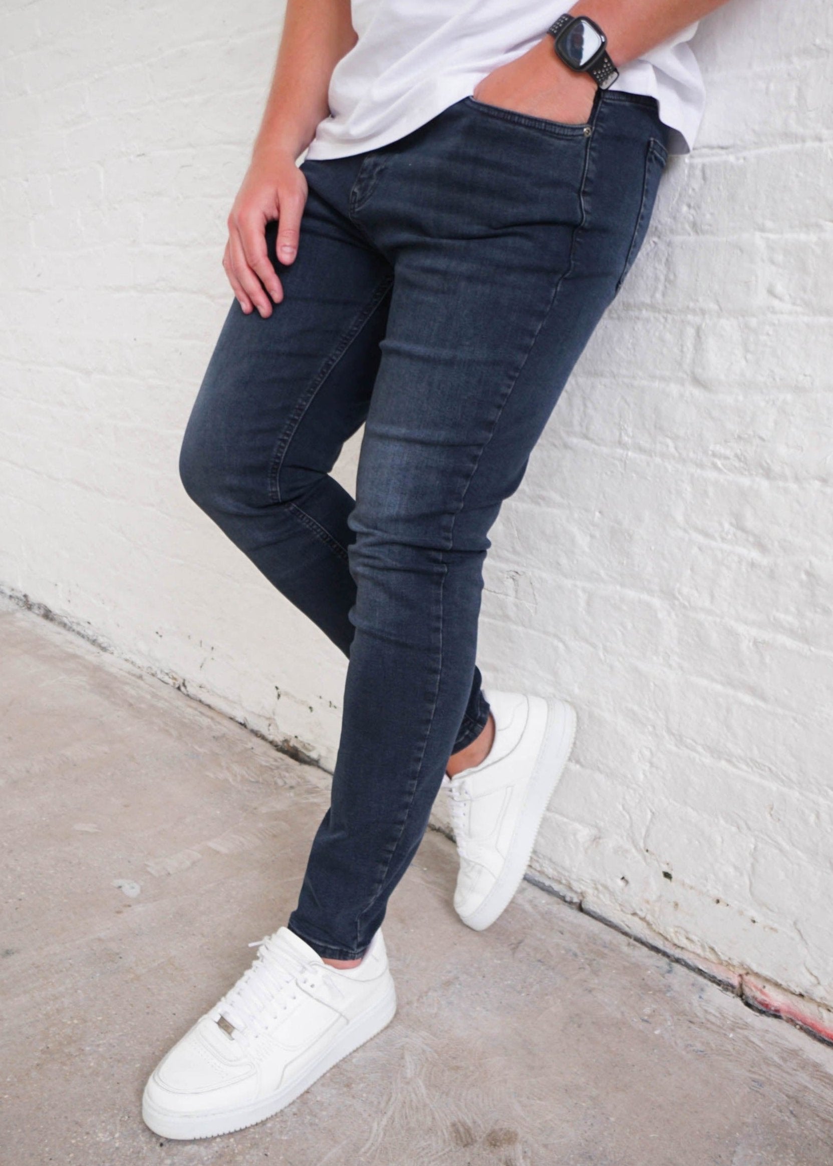 Slim Comfort Jeans In Midnight Dark Blue