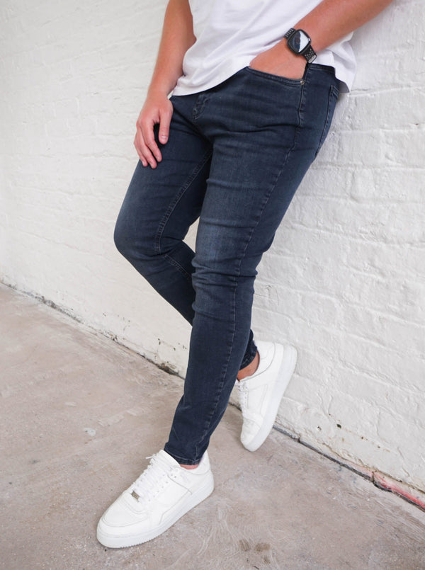 Slim Comfort Jeans In Midnight Dark Blue