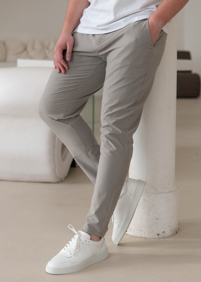 Smart Stretch Trouser In Stone