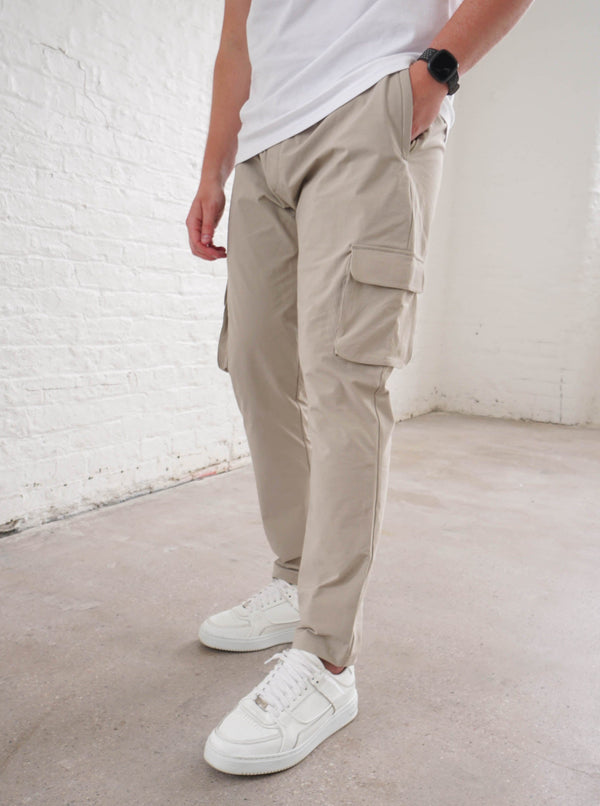 Premium Cargo Pant In Stone