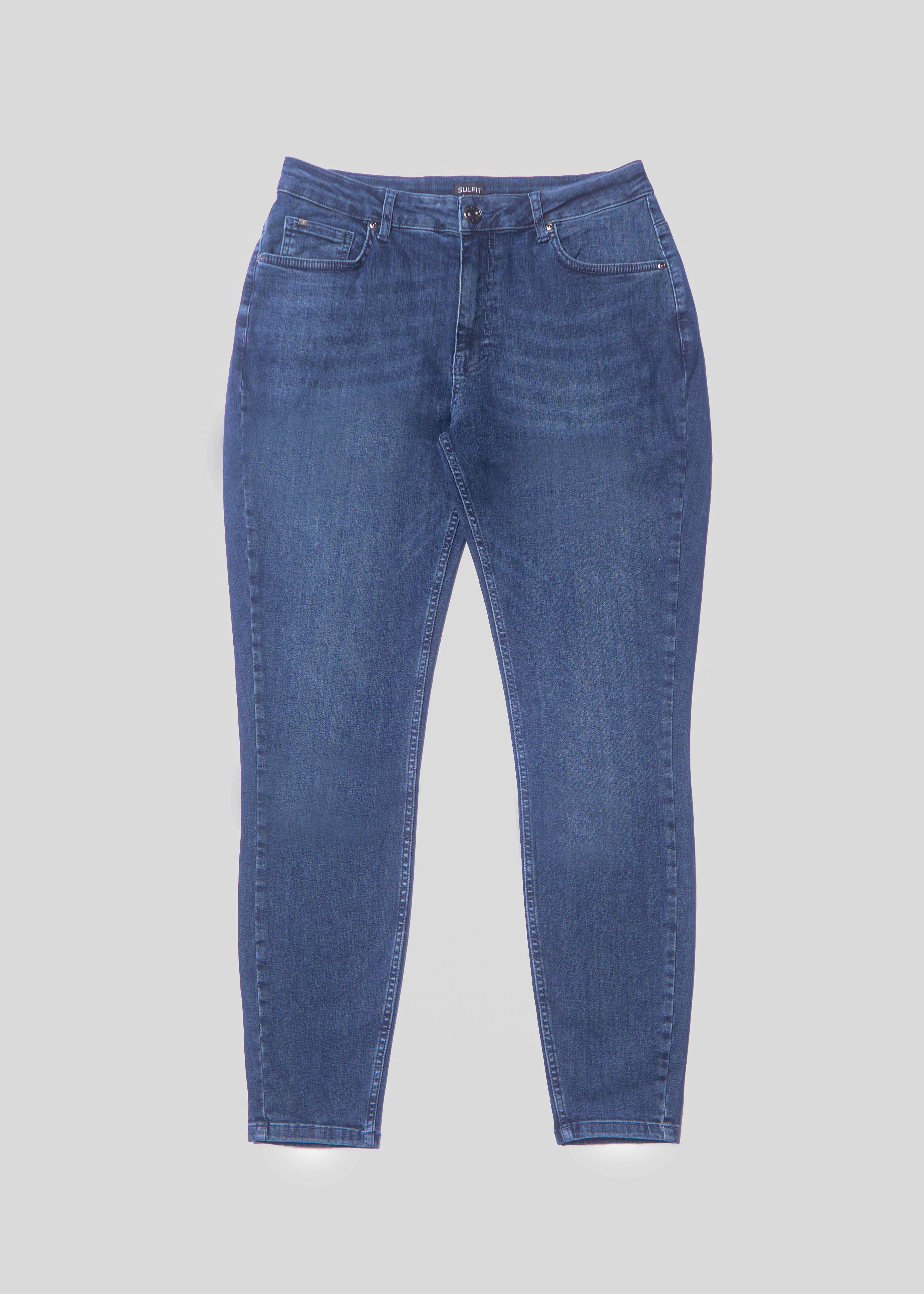 Slim Comfort Jeans In Mid Blue