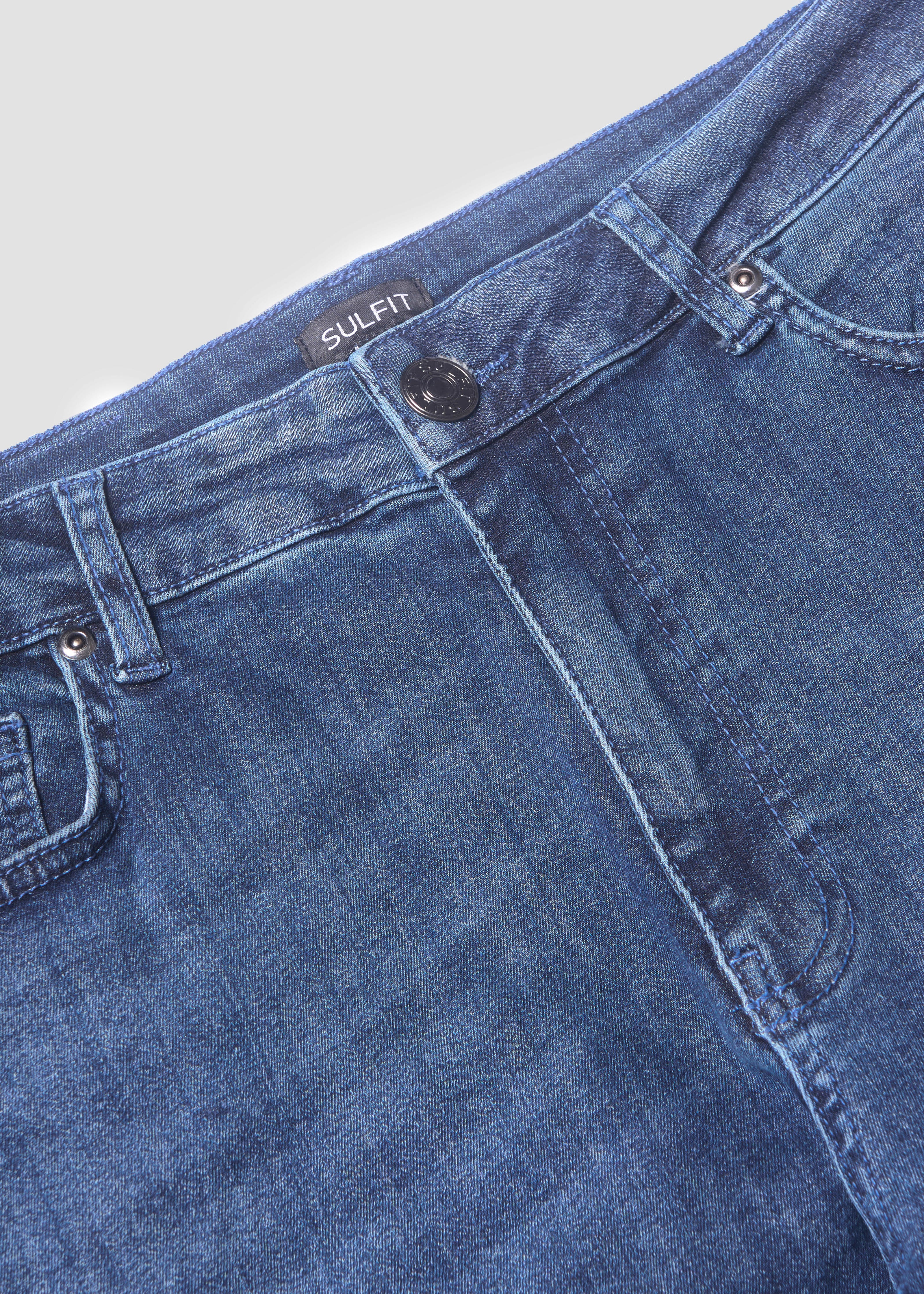 Slim Comfort Jeans In Mid Blue