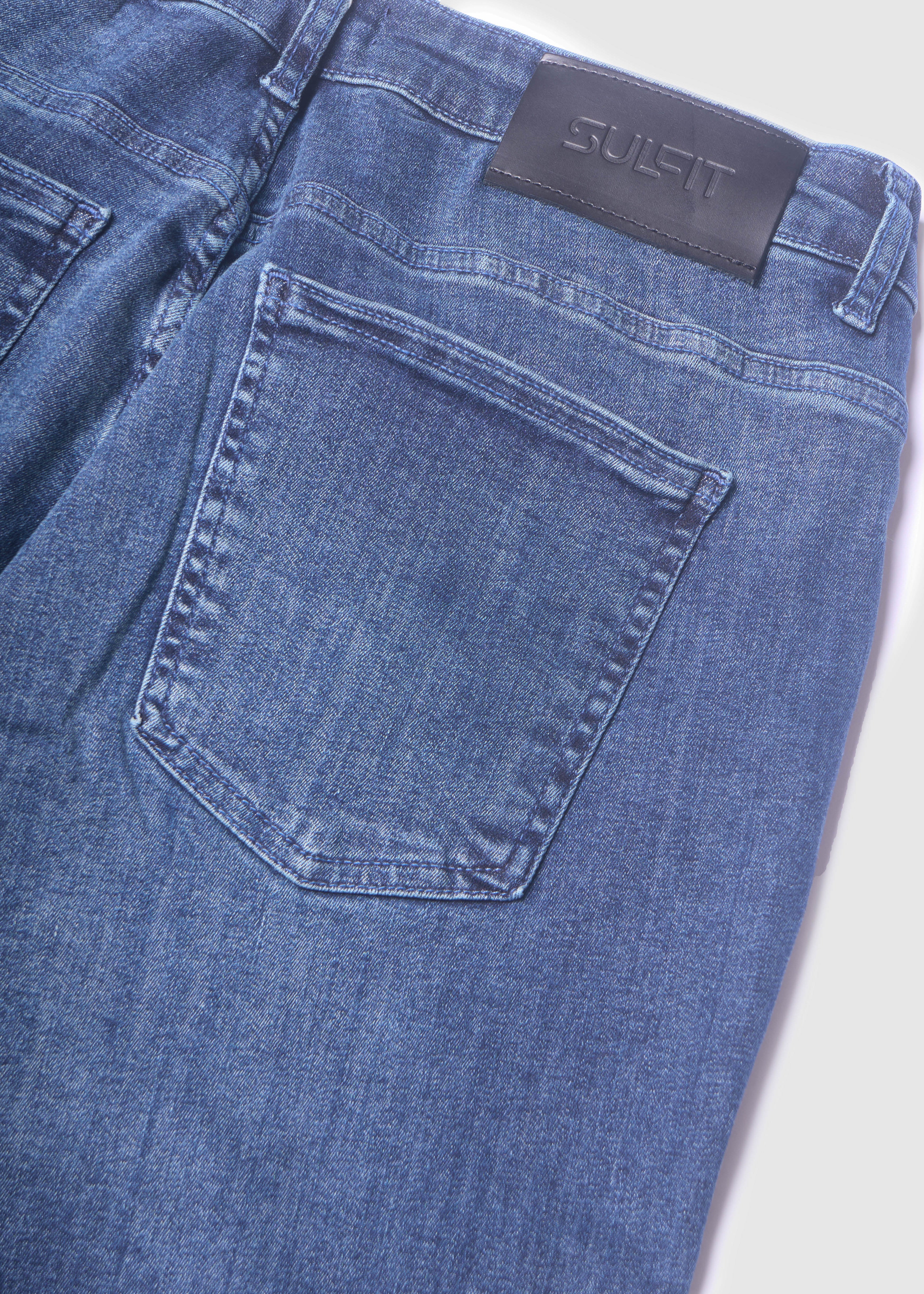 Slim Comfort Jeans In Mid Blue