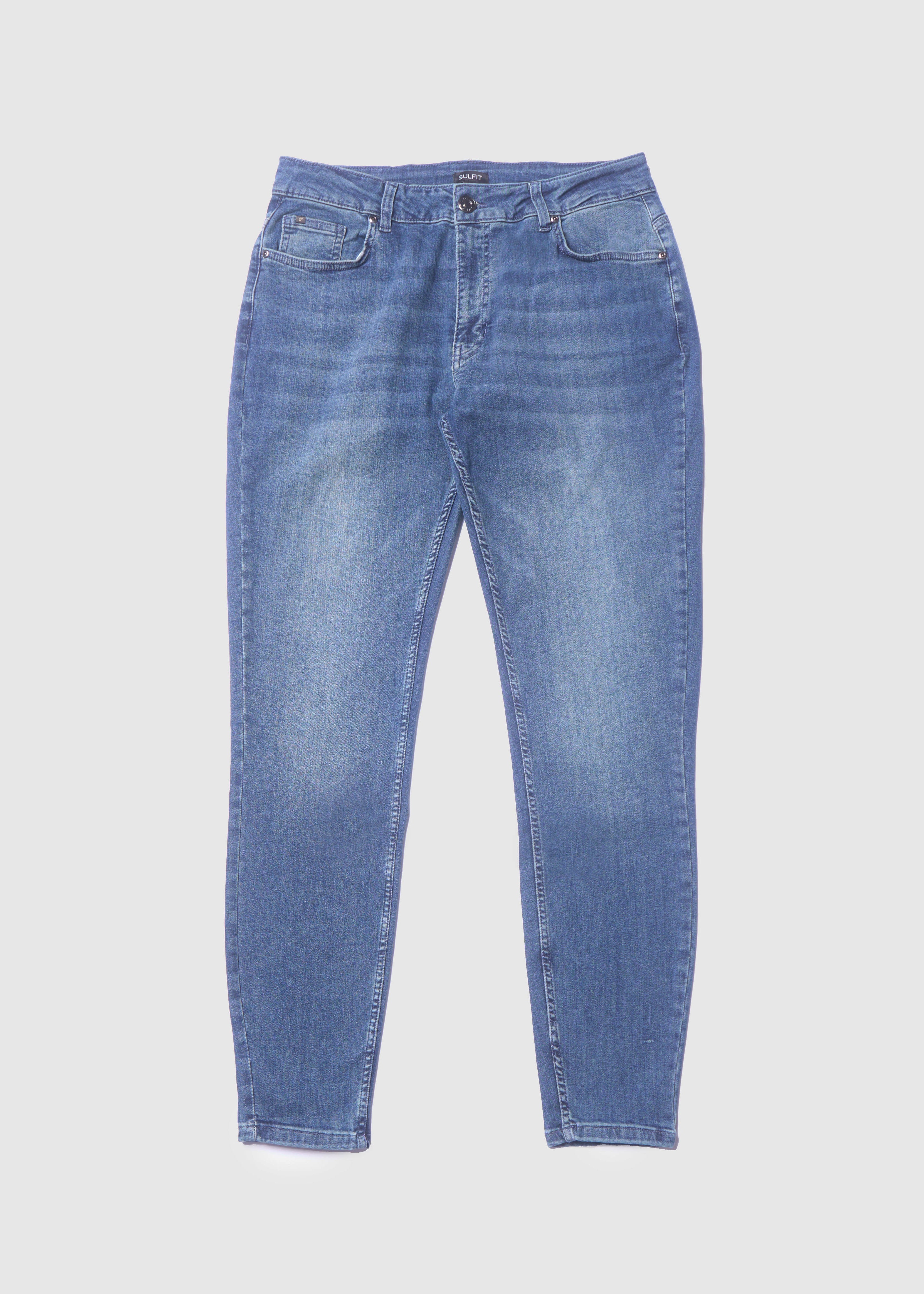 Slim Comfort Jeans In Stone Light Blue