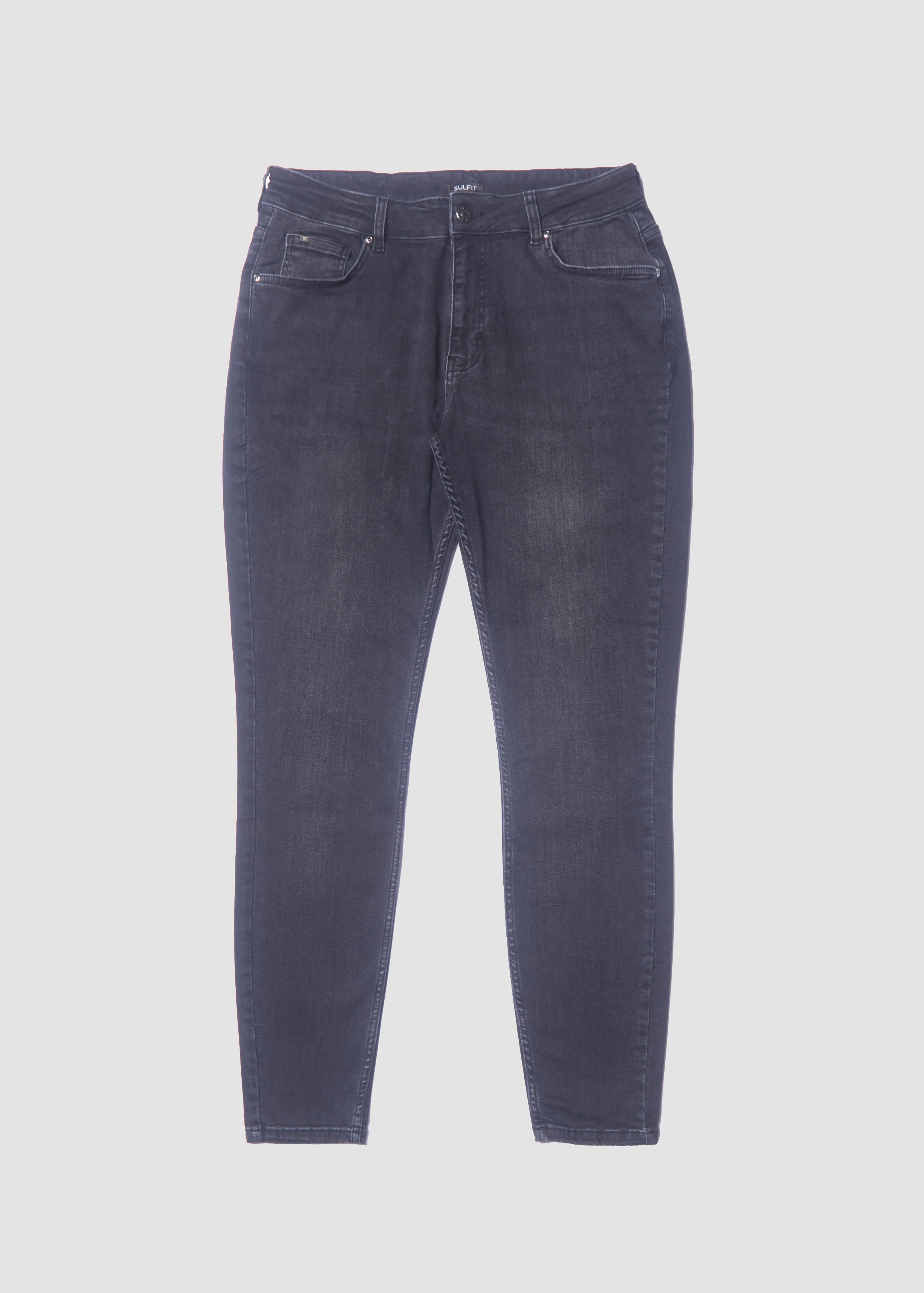 Slim Comfort Jeans In Charcoal