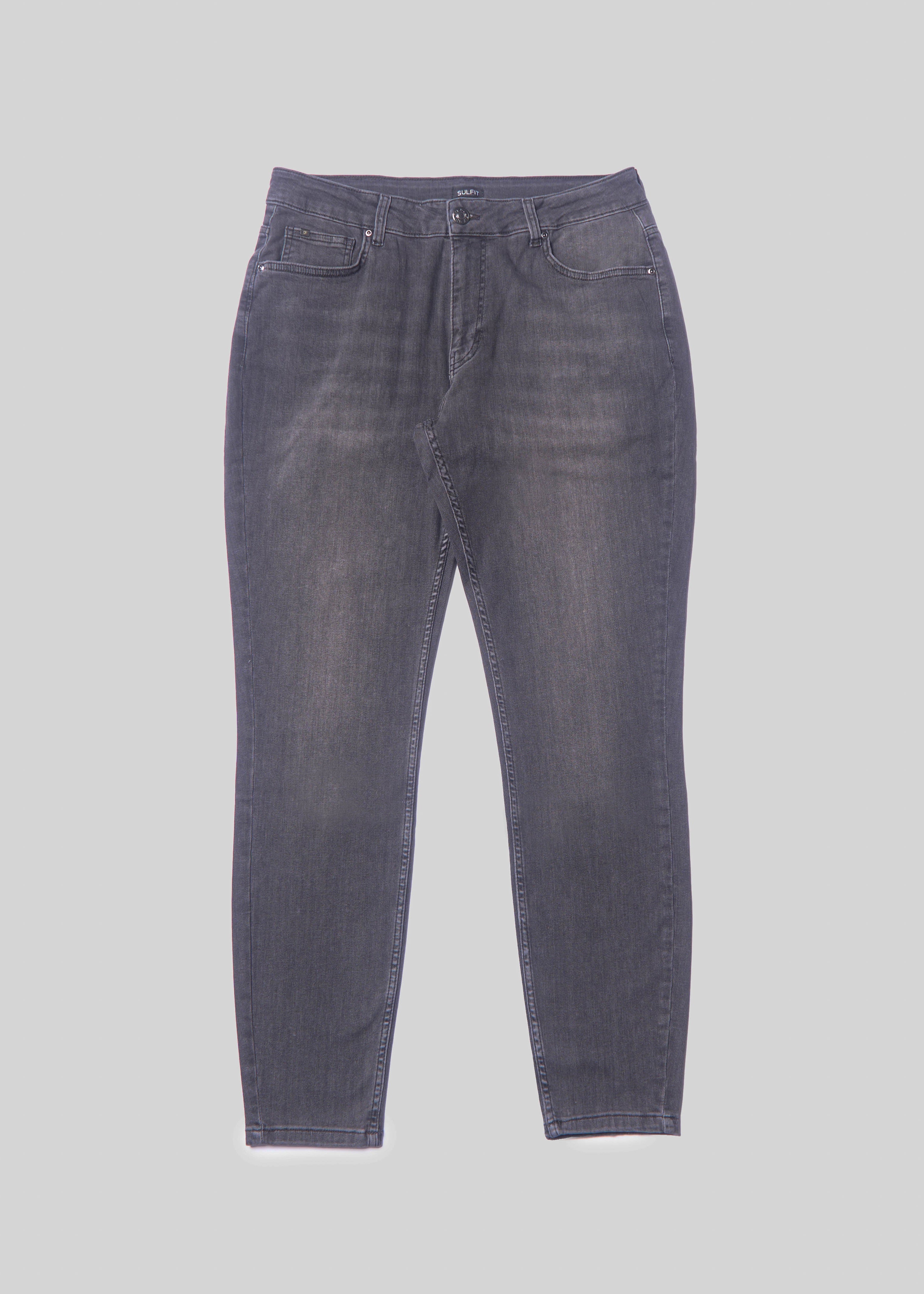Slim Comfort Jeans In Mid Grey