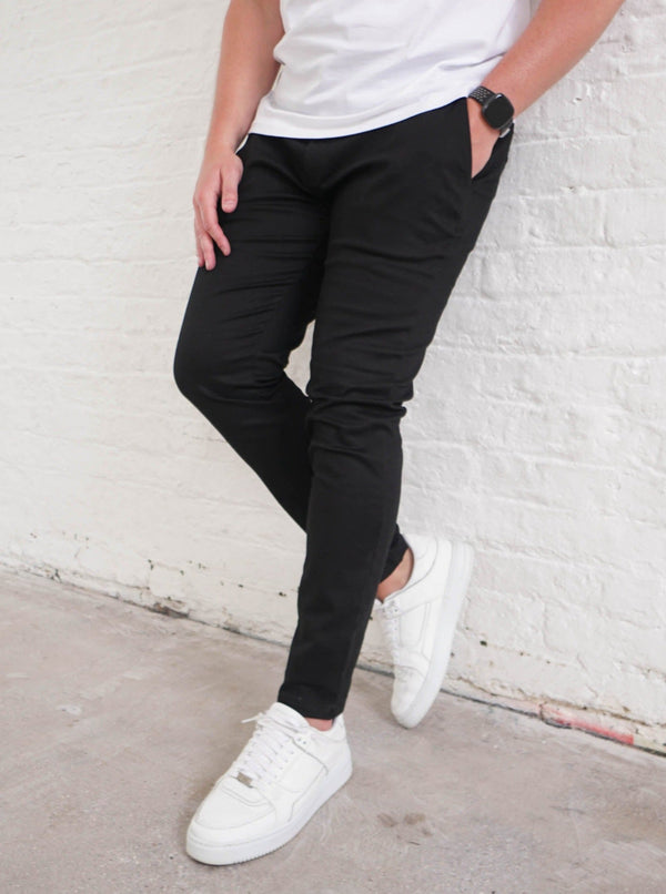 Premium Chino Trousers In Black