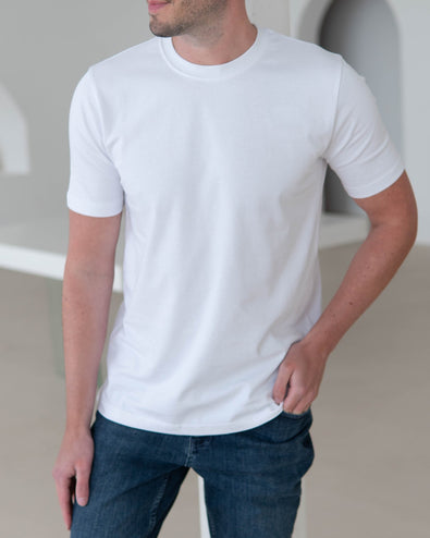 Premium T-Shirt In Ice White