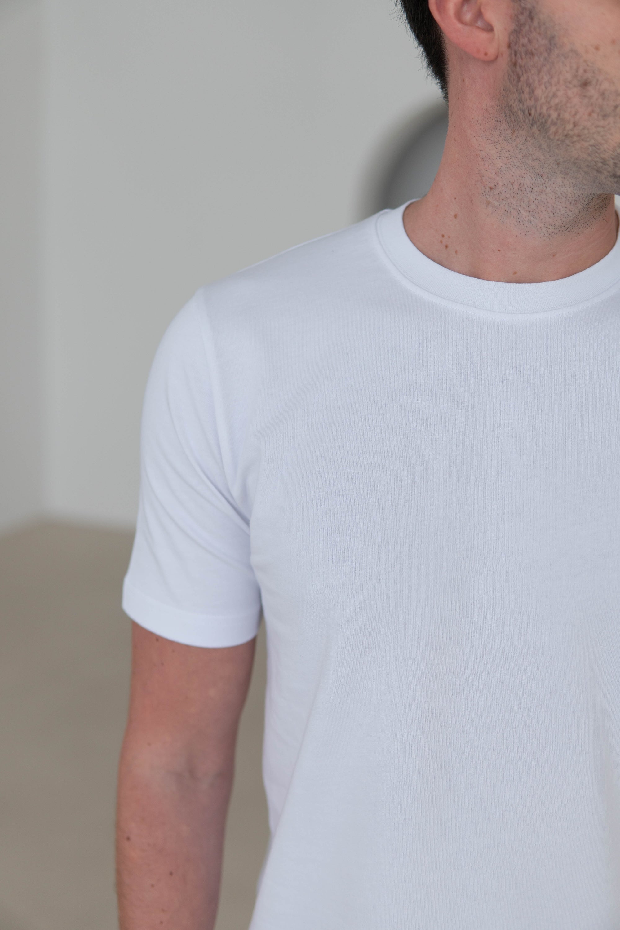 Premium T-Shirt In Ice White