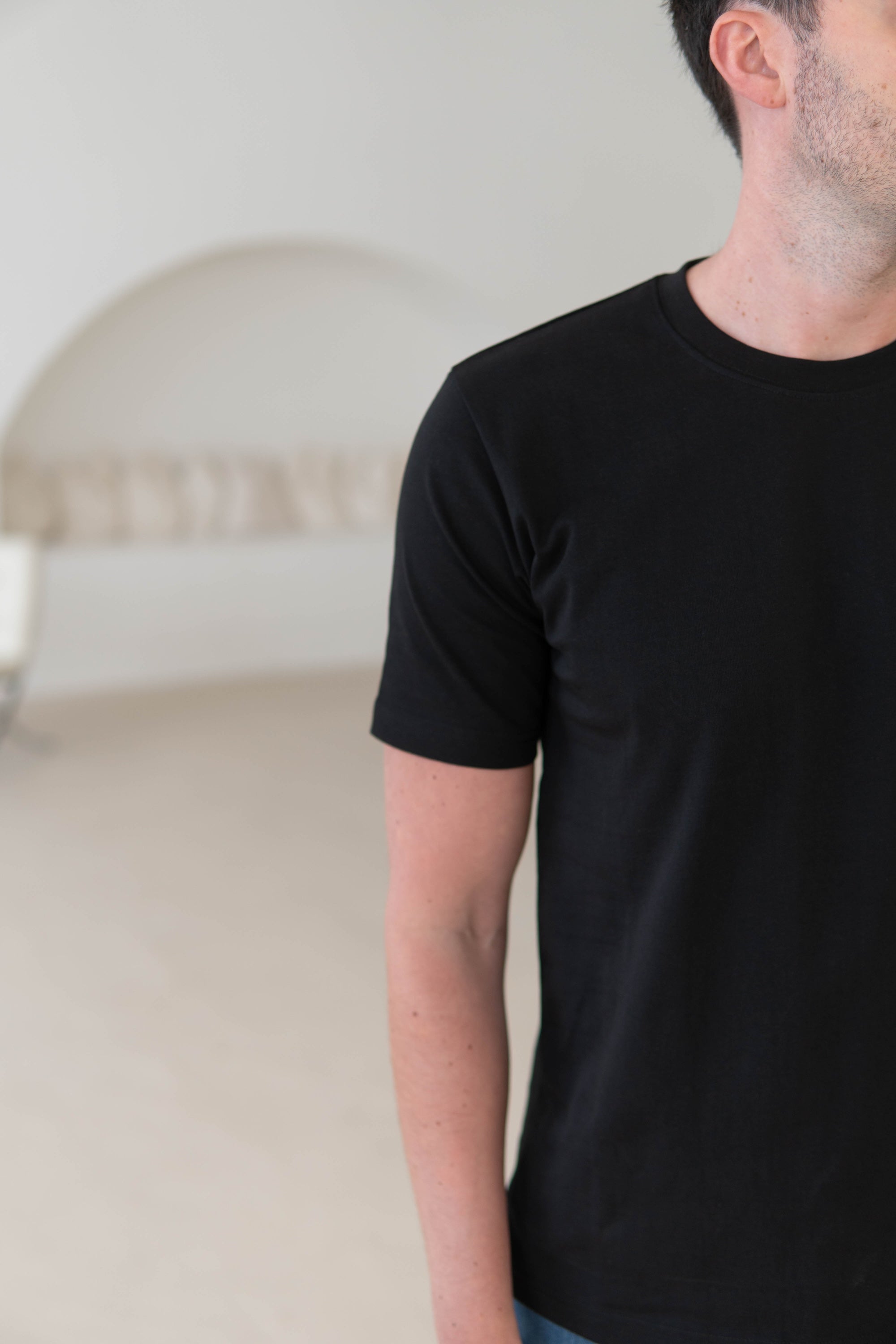 Premium T-Shirt In Jet Black